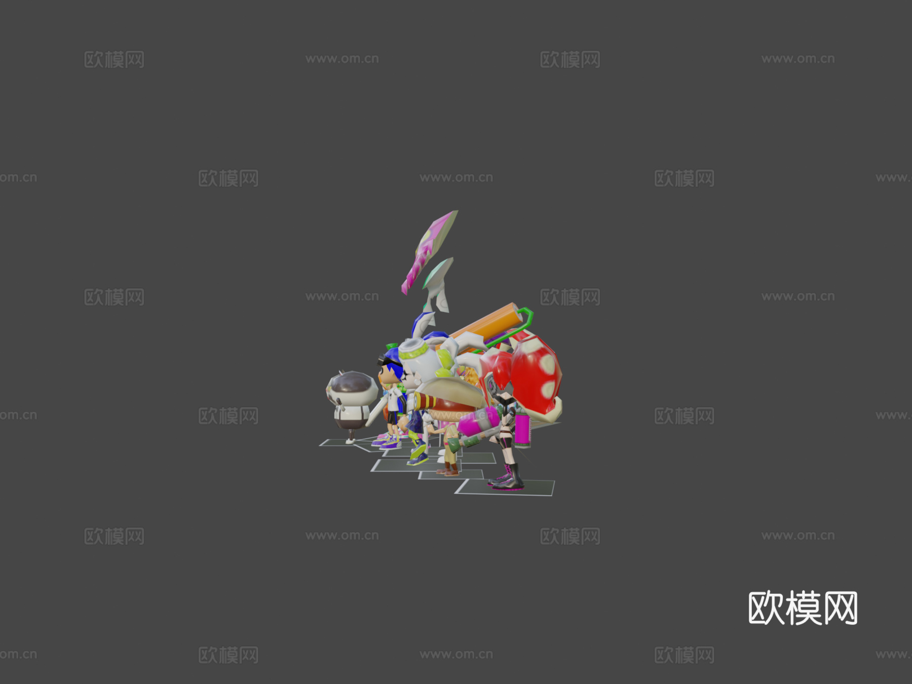 喷射战士64角色3d模型