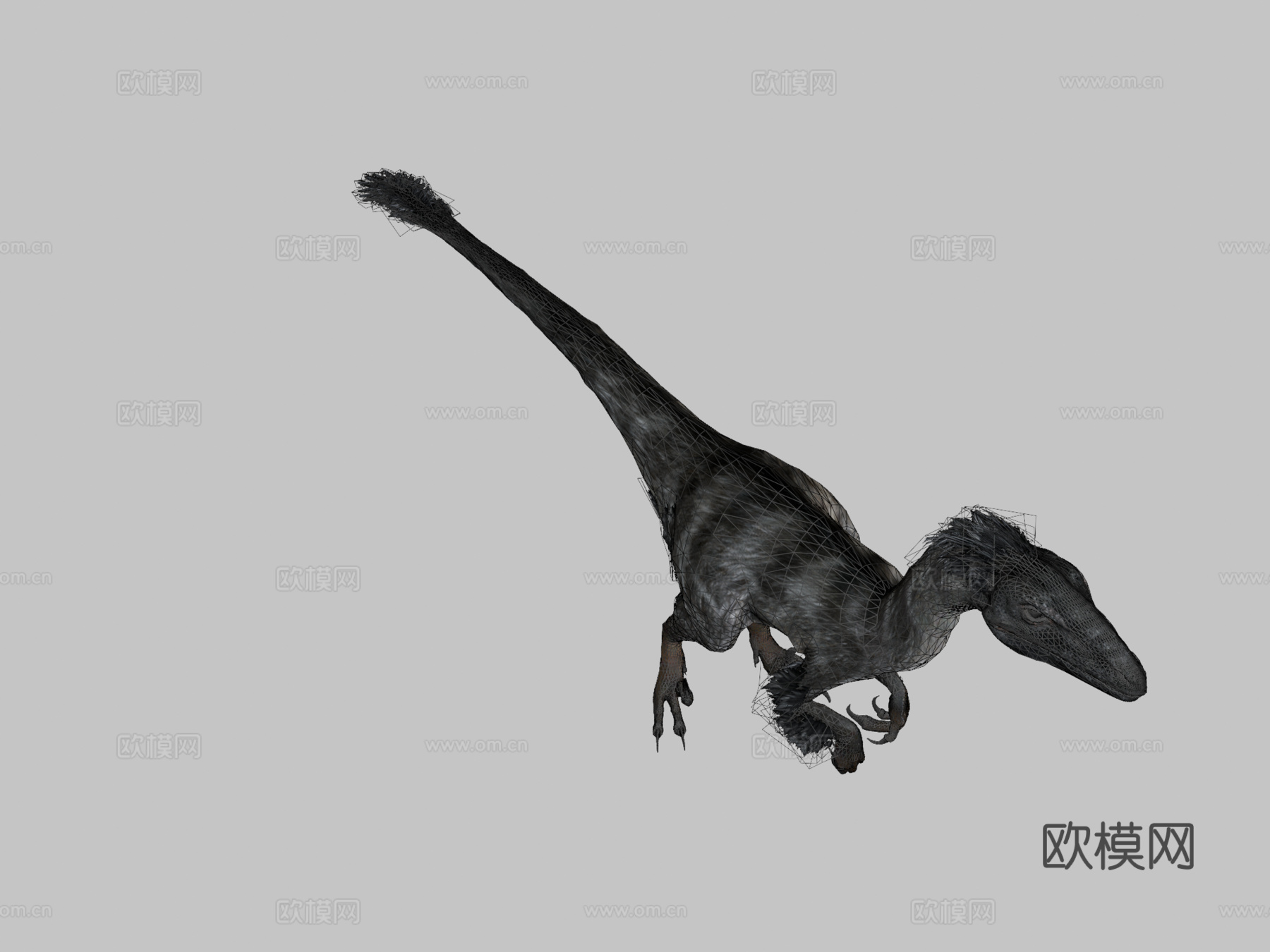 迅猛龙恐龙154个游戏动画3d模型