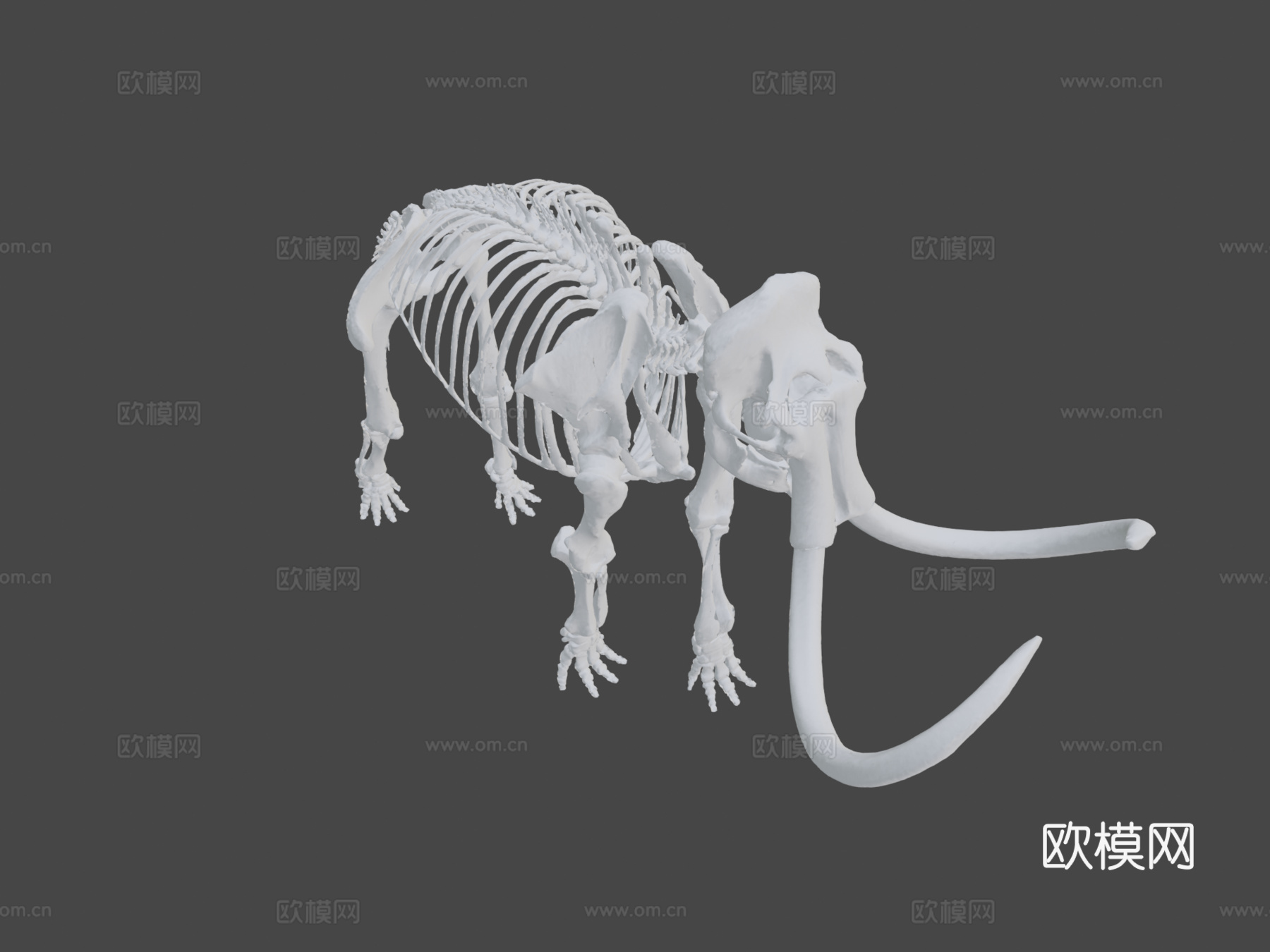 原始猛犸象3d模型