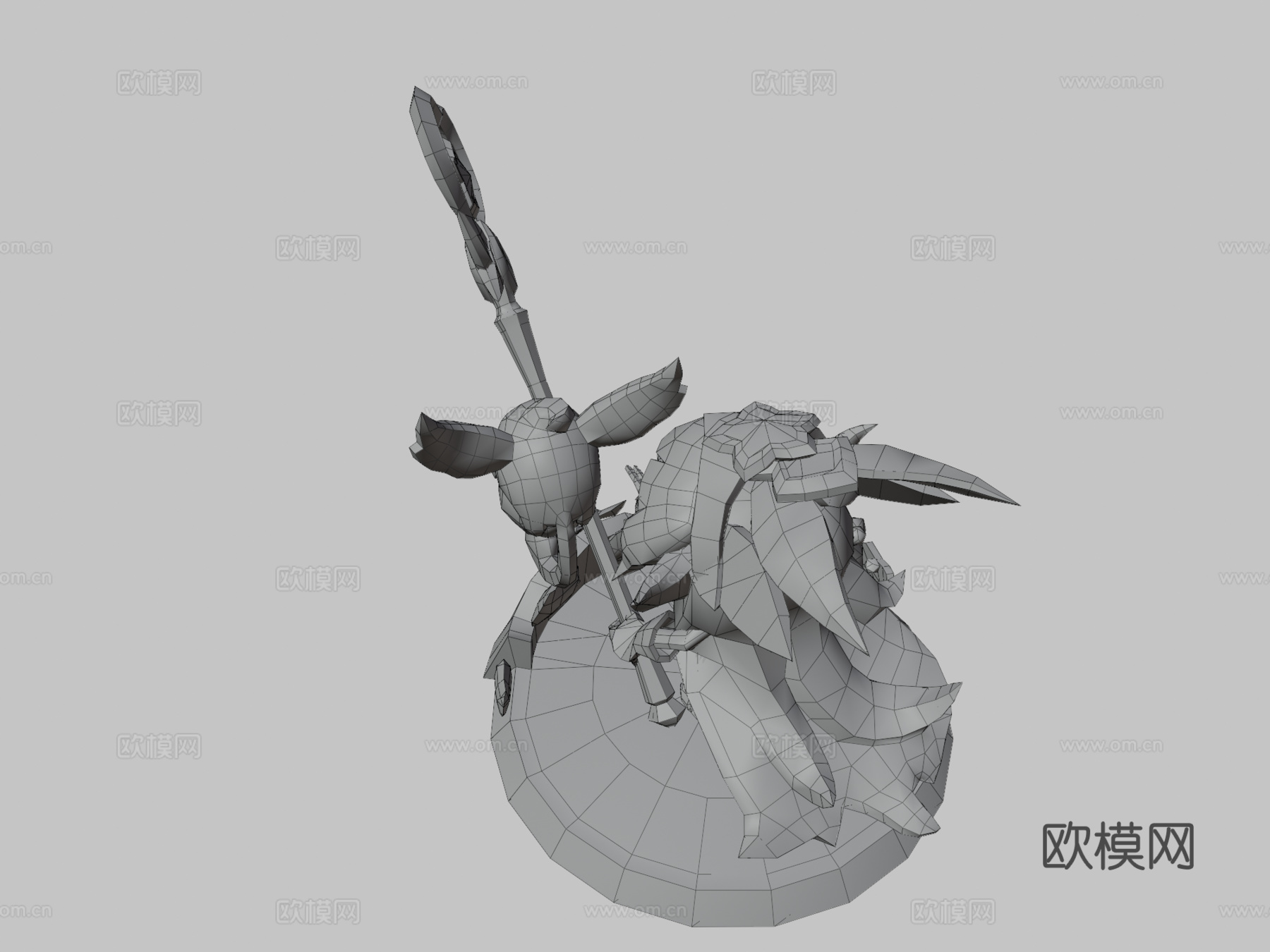 星之守护者璐璐3d模型