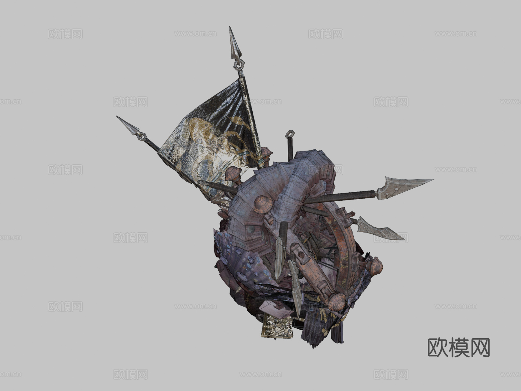 海盗王章鱼3d模型