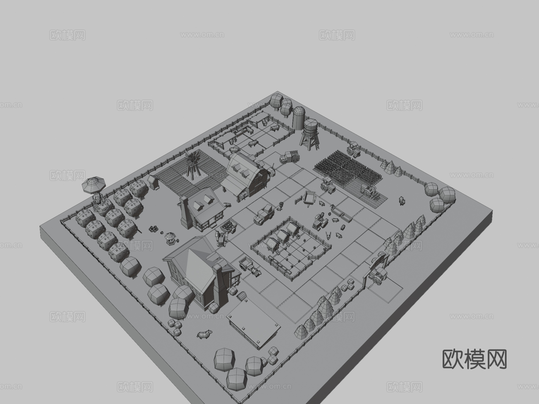 可爱小农场3d模型