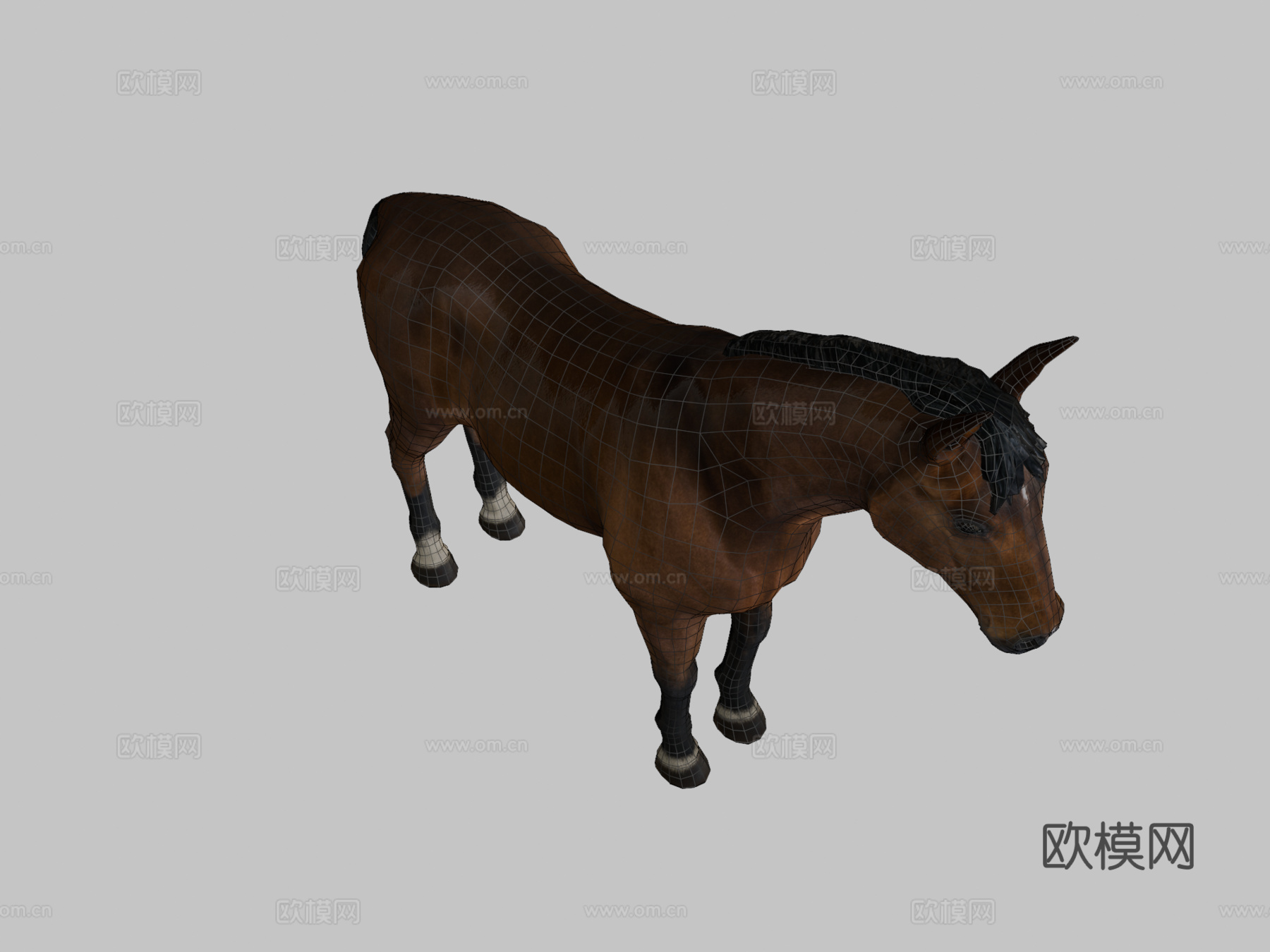 马3d模型