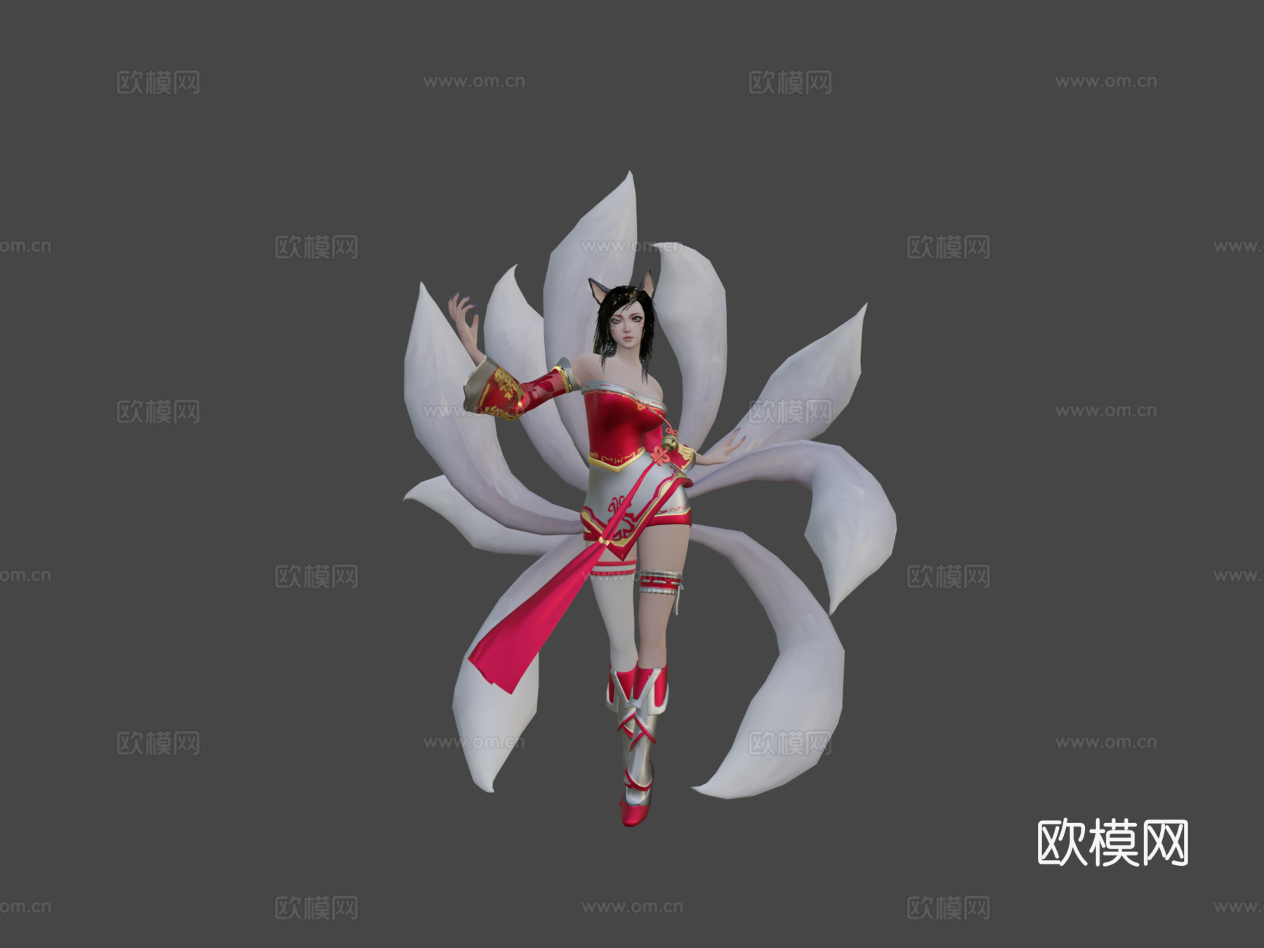 九尾狐阿狸3d模型