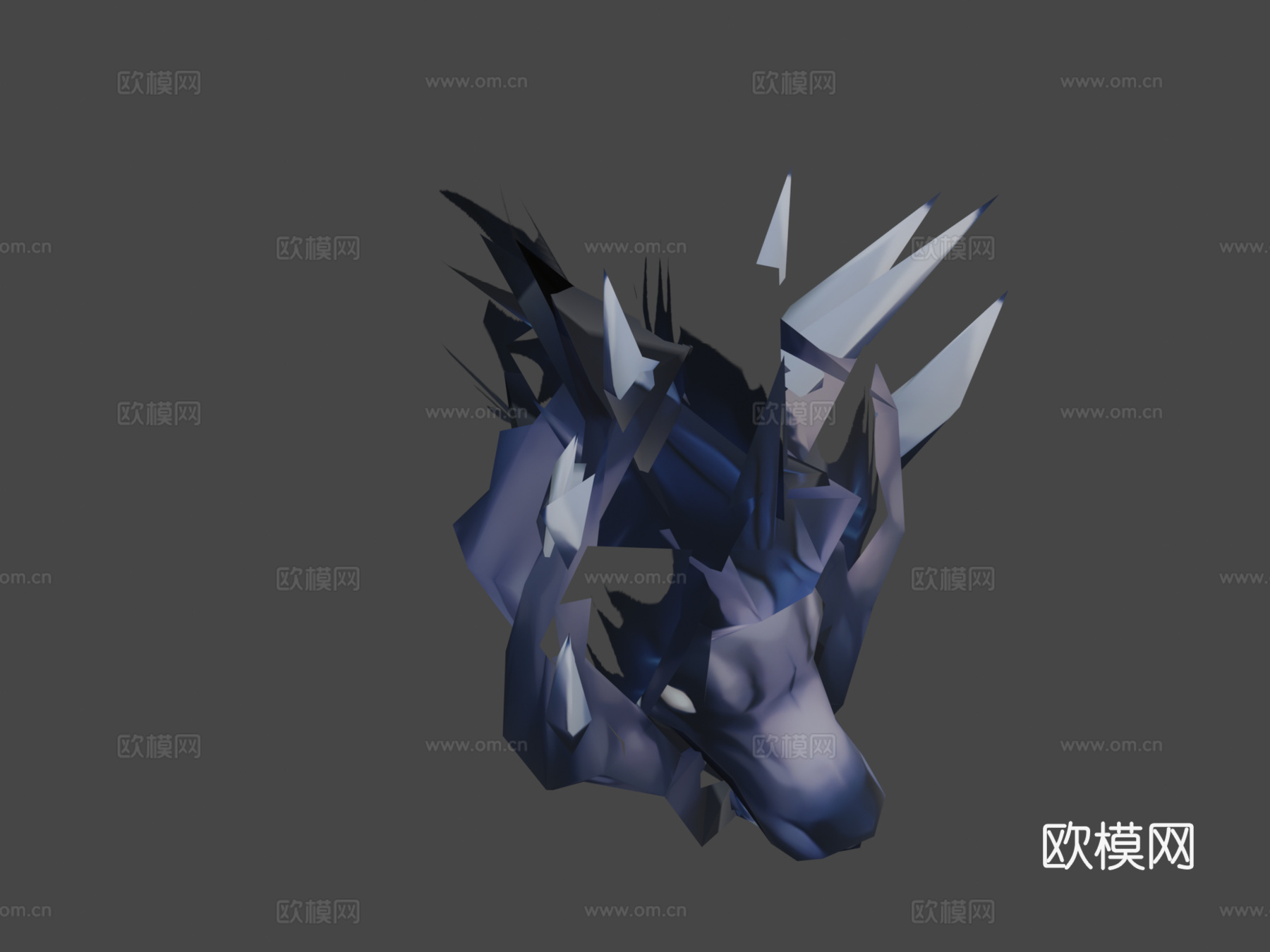 卡通变异狼3d模型