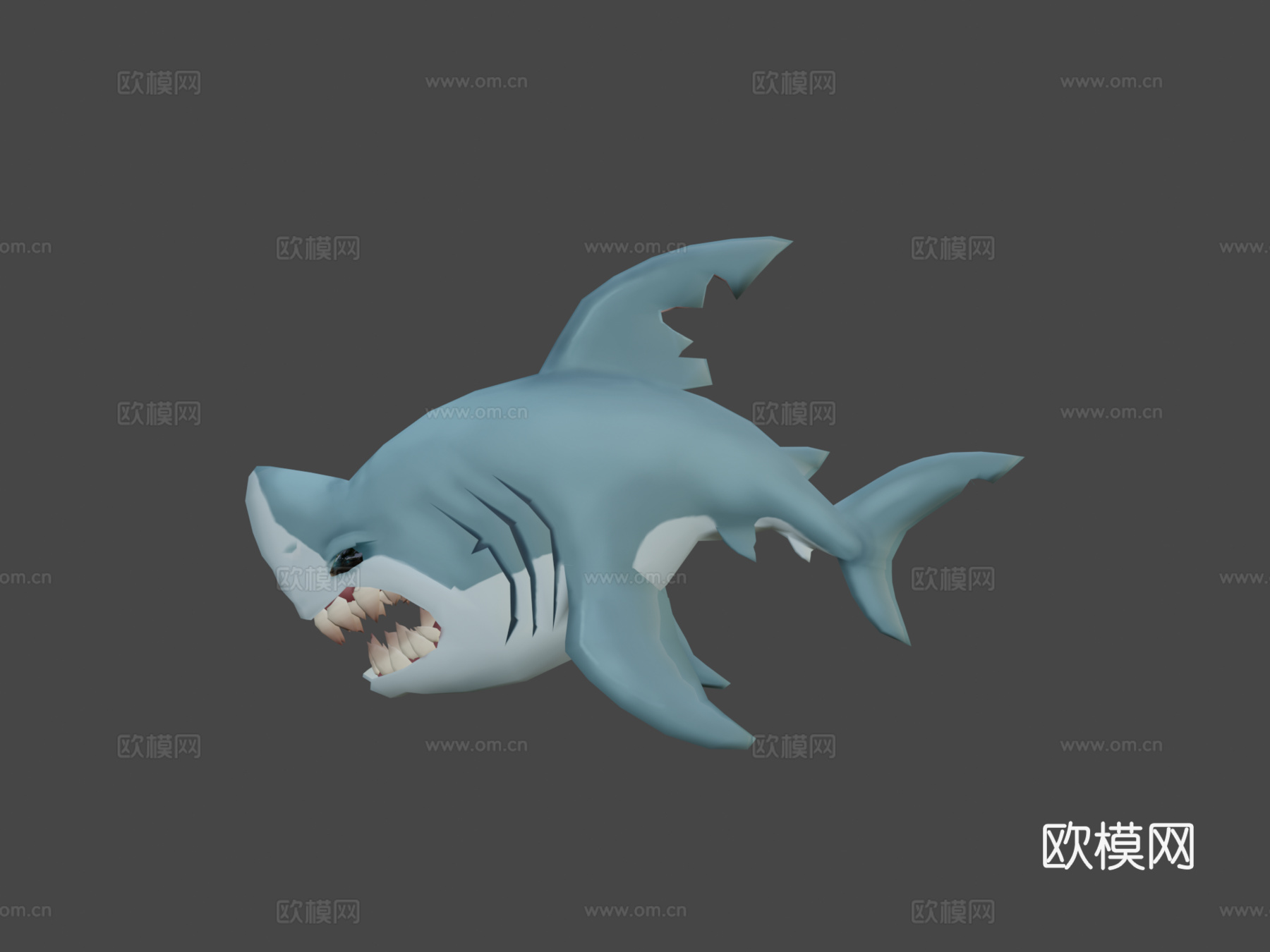 大白鲨3d模型