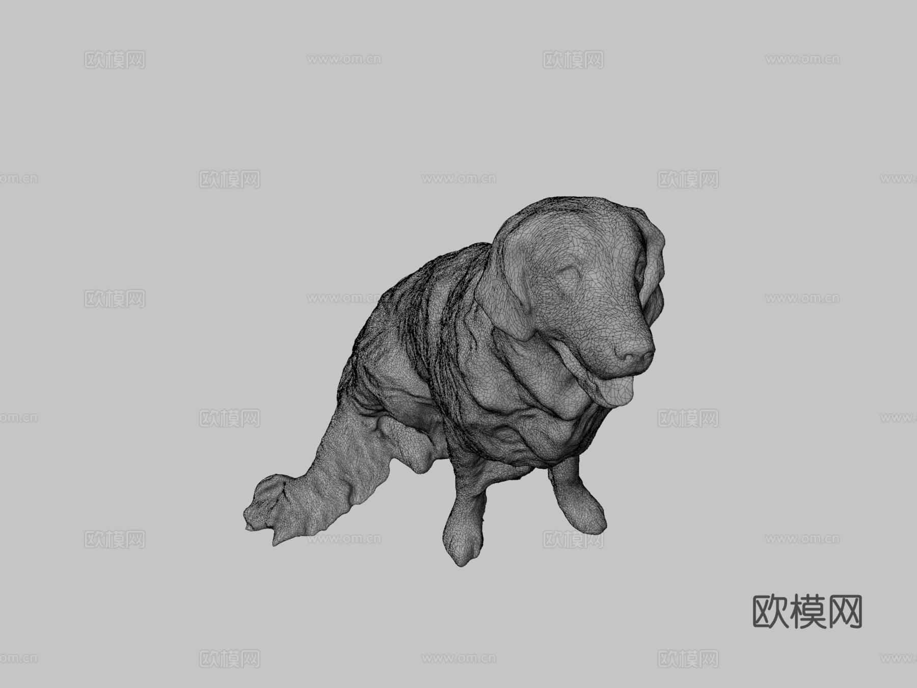 金毛犬23号3d模型