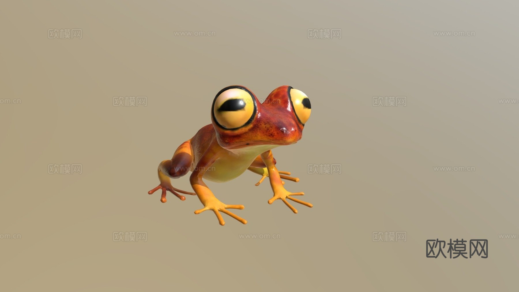 青蛙3d模型