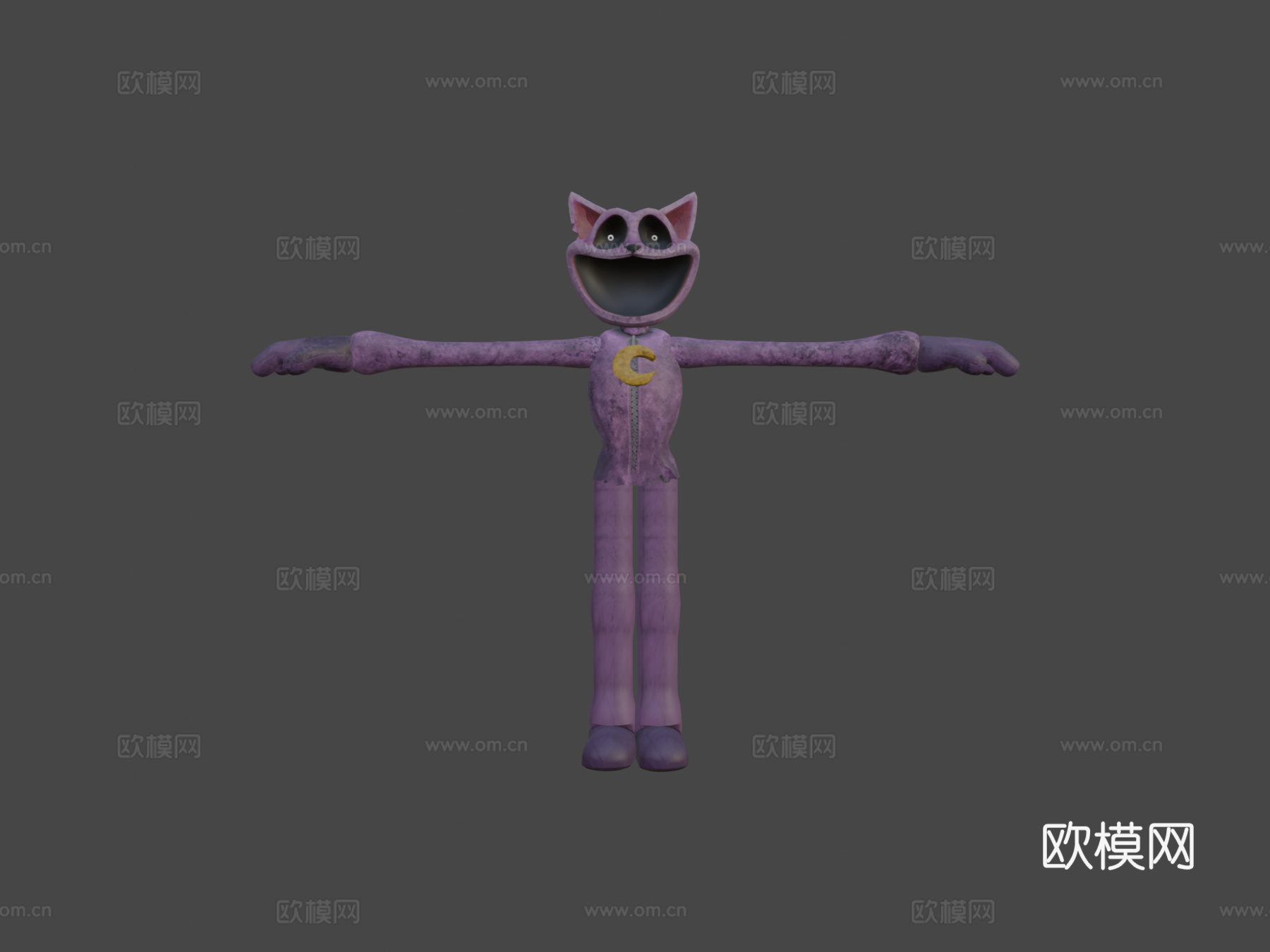 正常身体的猫打盹3d模型