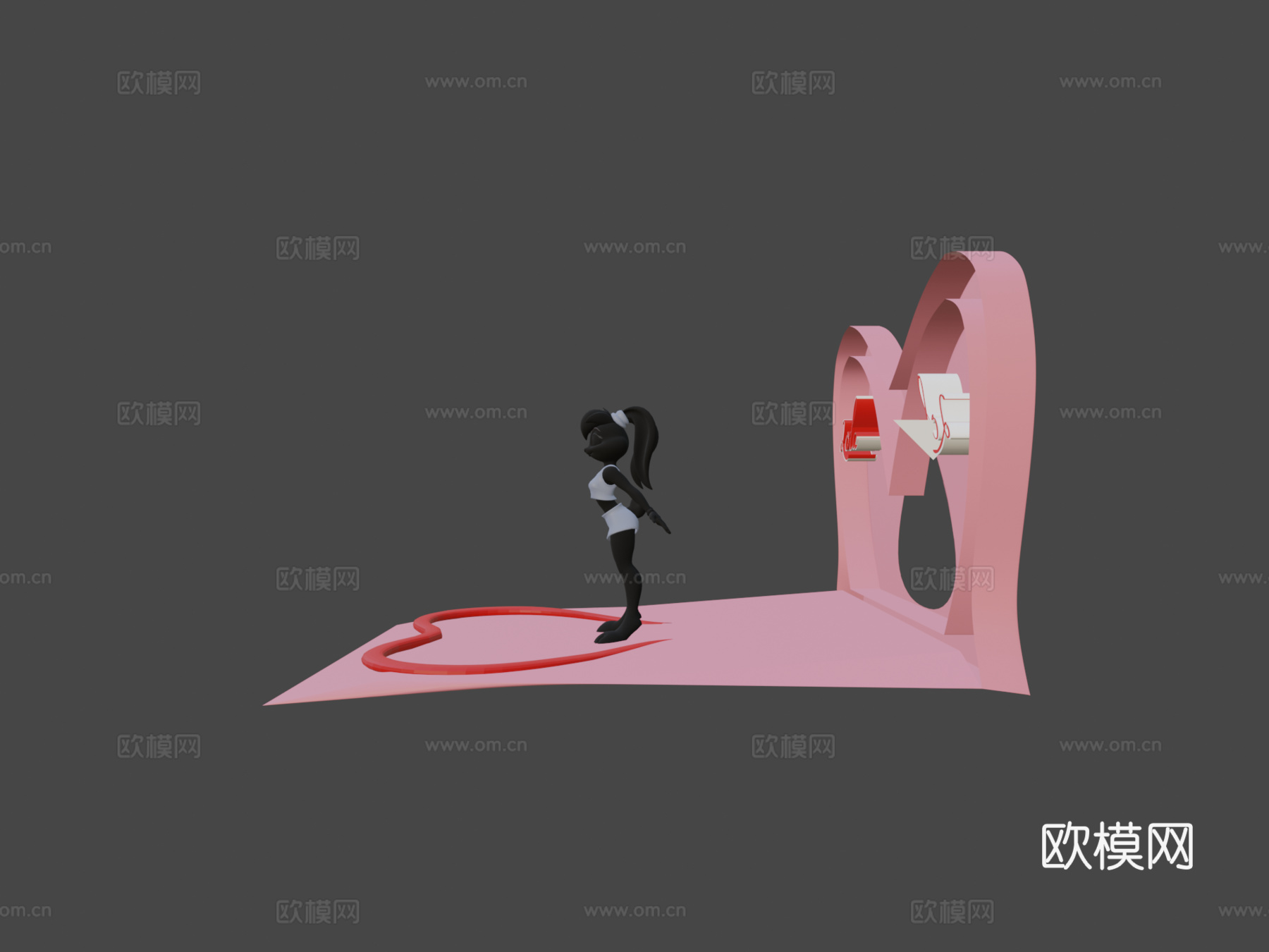 罗拉兔PG级3d模型