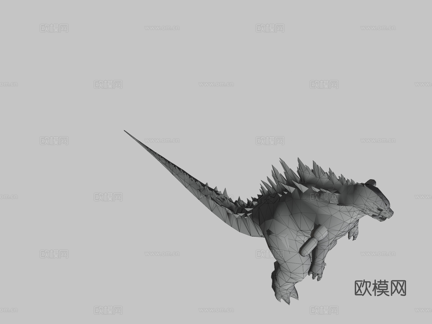 哥斯拉原子吐息3d模型