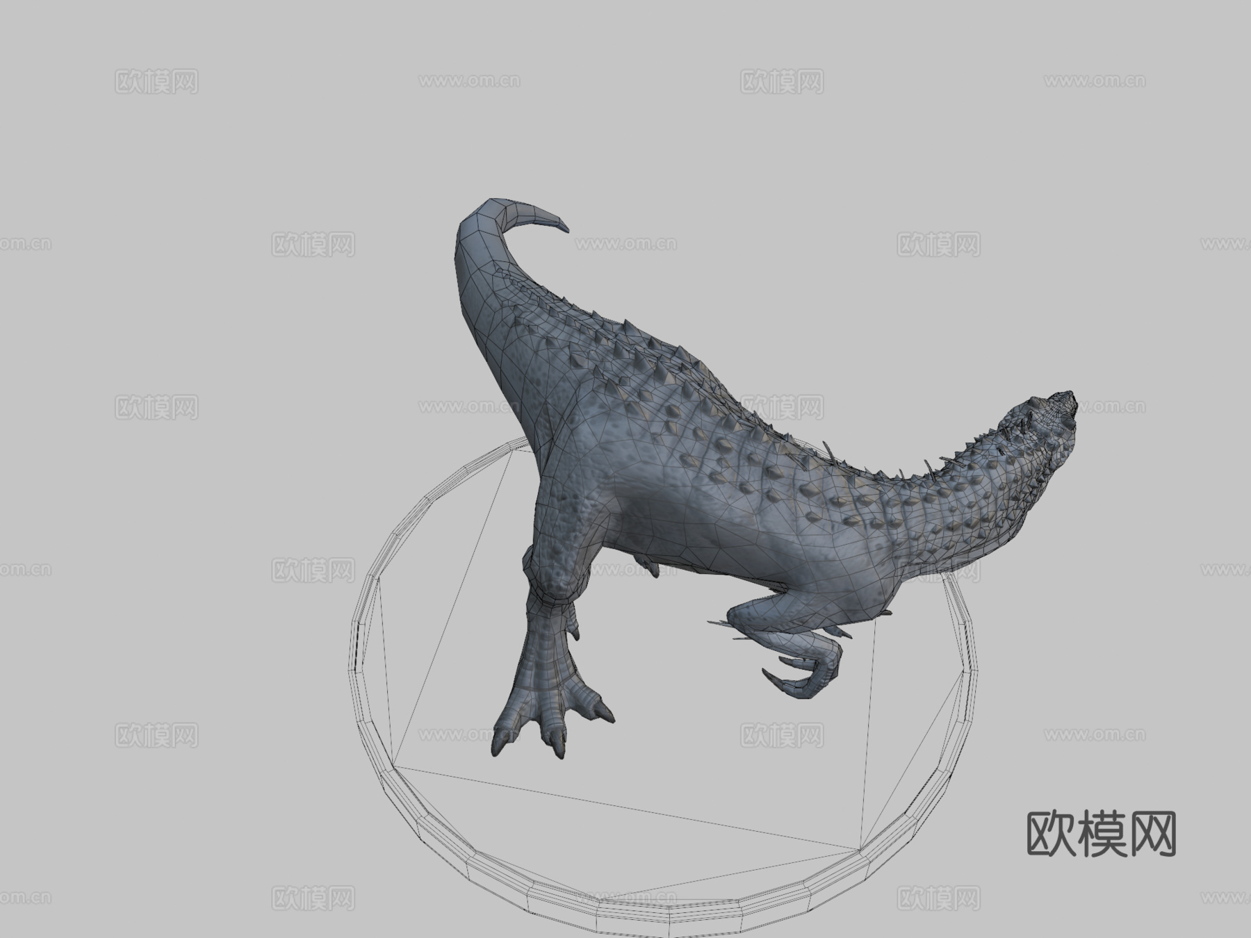 侏罗纪世界暴虐霸王龙雕像3d模型