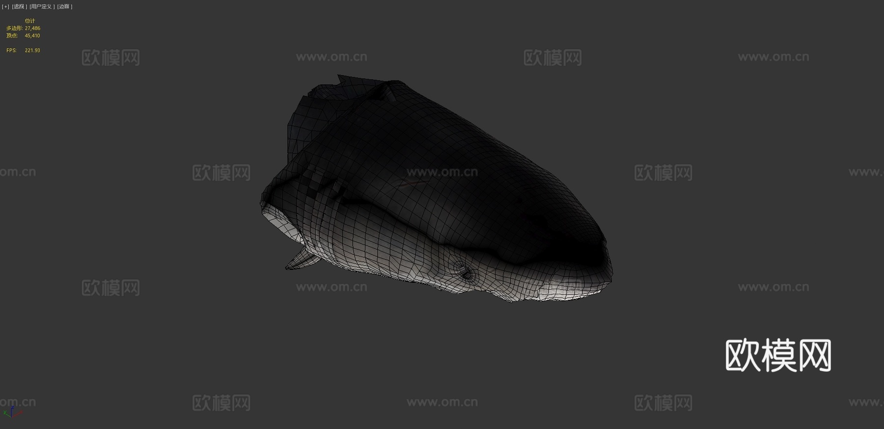 巨齿鲨3d模型