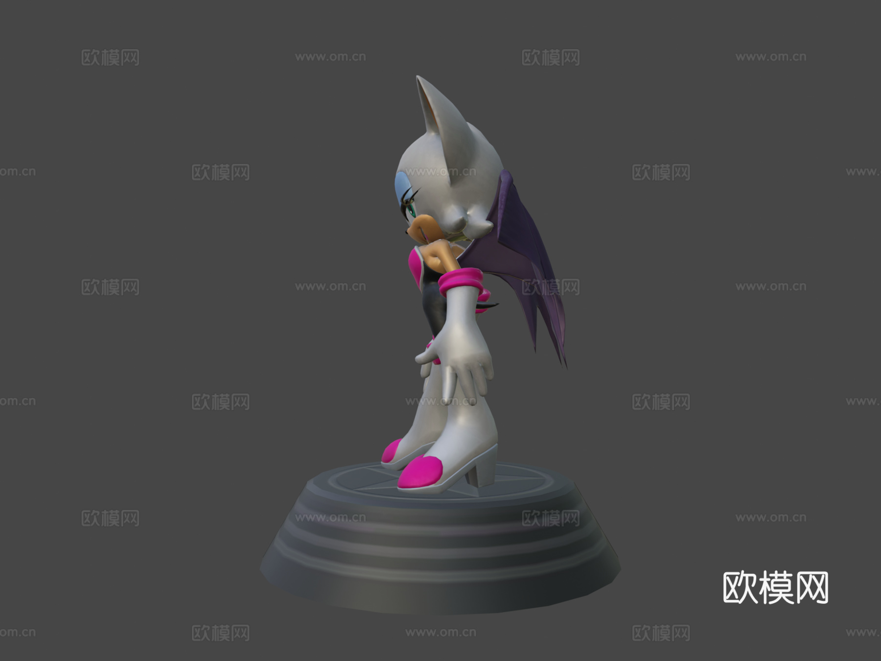 索尼克世代-蝙蝠露姬雕像3d模型