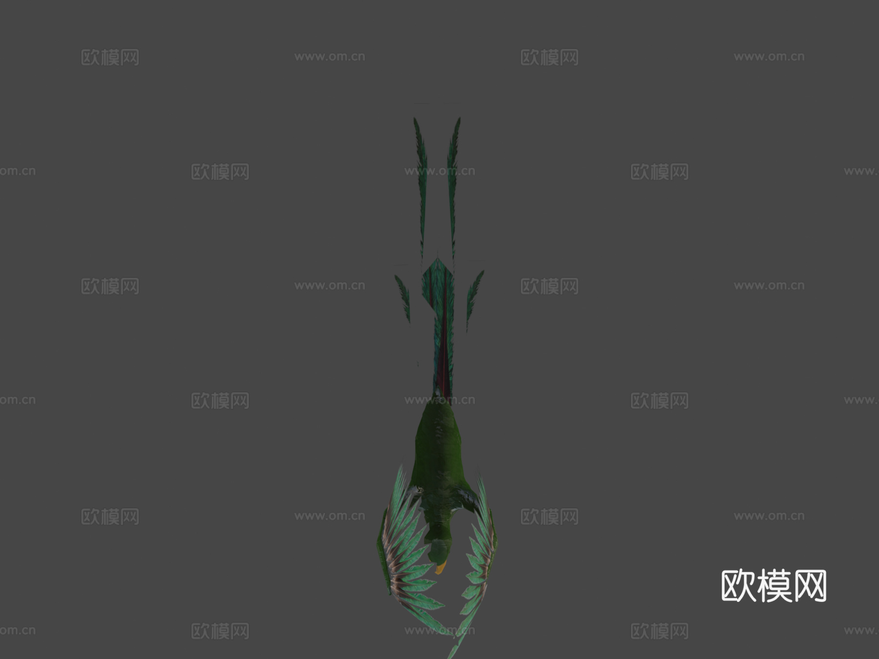 羽蛇神动画与纹理测试3d模型