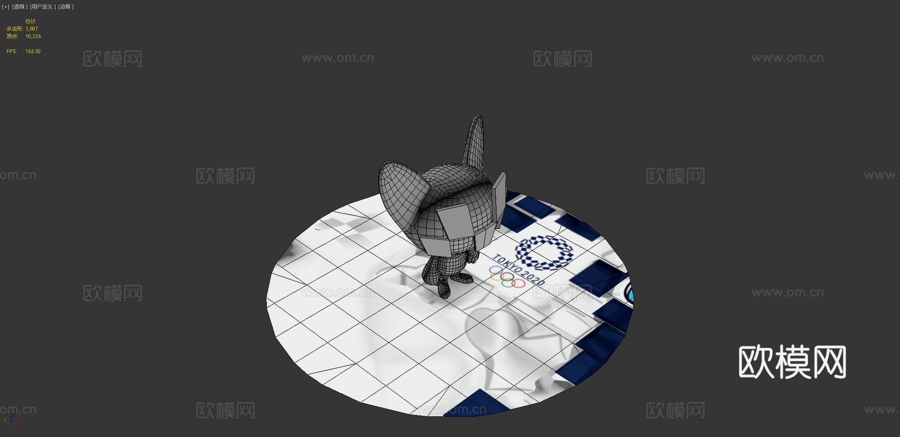 东京奥运会-吉祥物未来永远3d模型