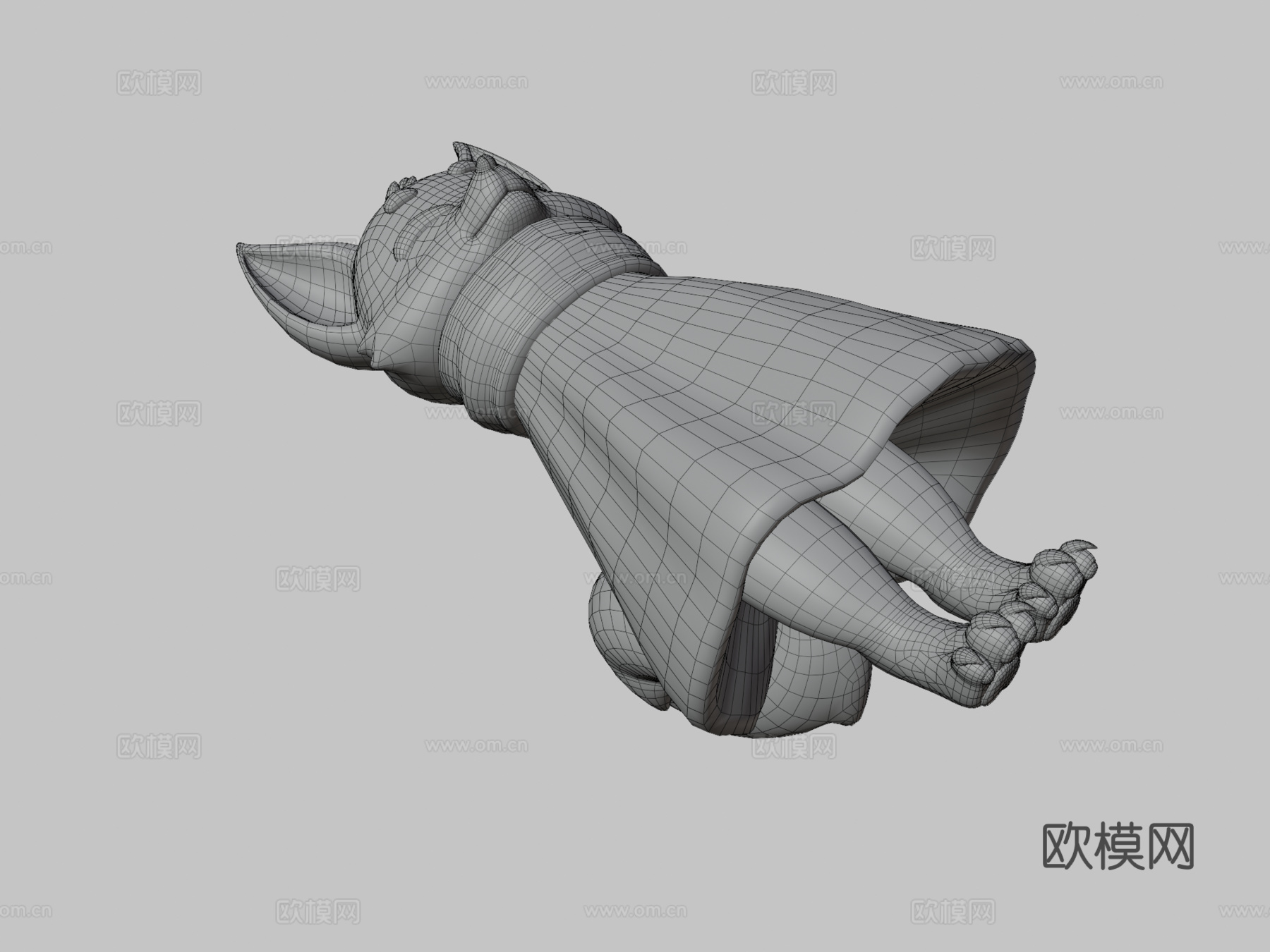 披风狐狸3d模型