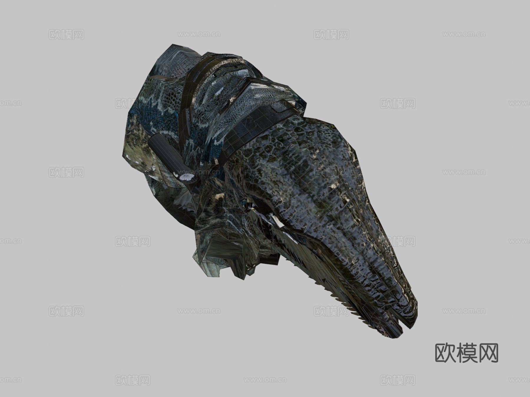 蓝色迅猛龙绑定(不不要吃我凯索(摩天轮))3d模型