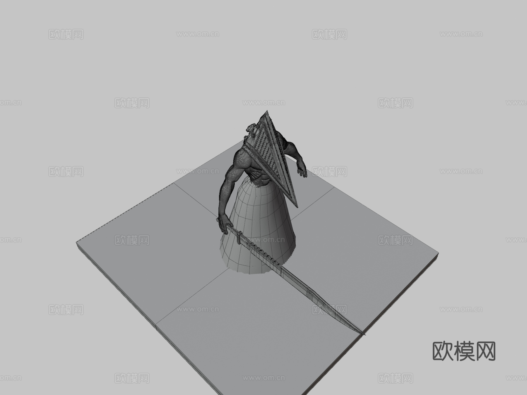 金字塔头-寂静岭粉丝艺术3d模型