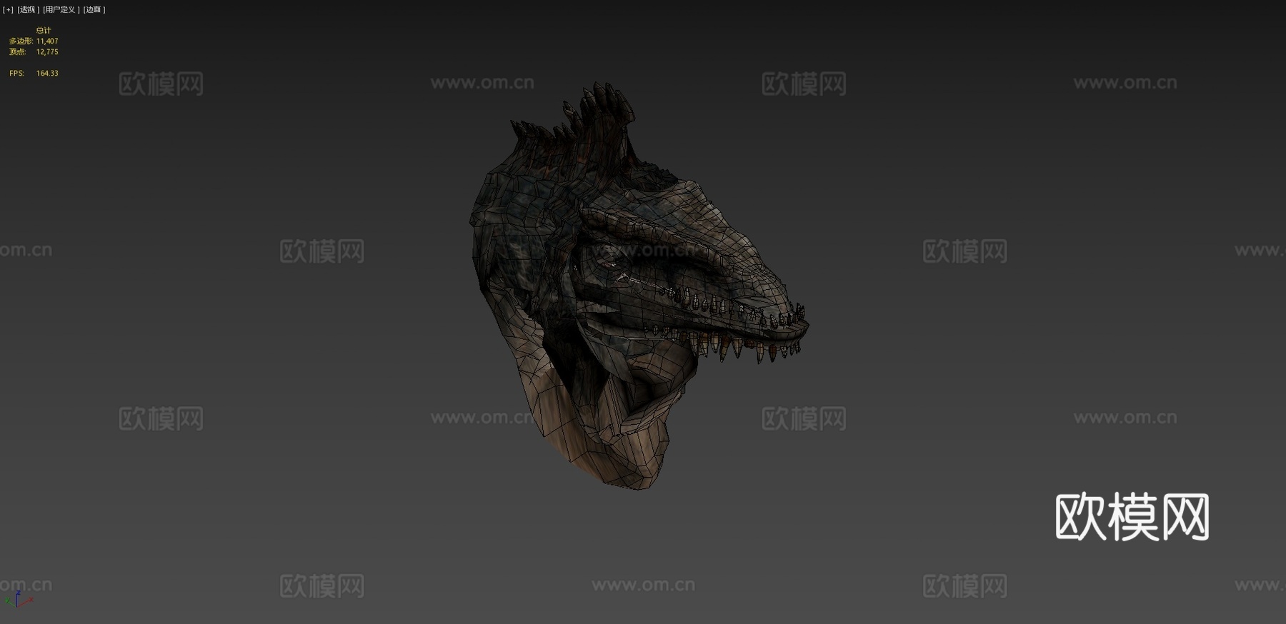 南方巨兽龙侏罗纪世界3d模型