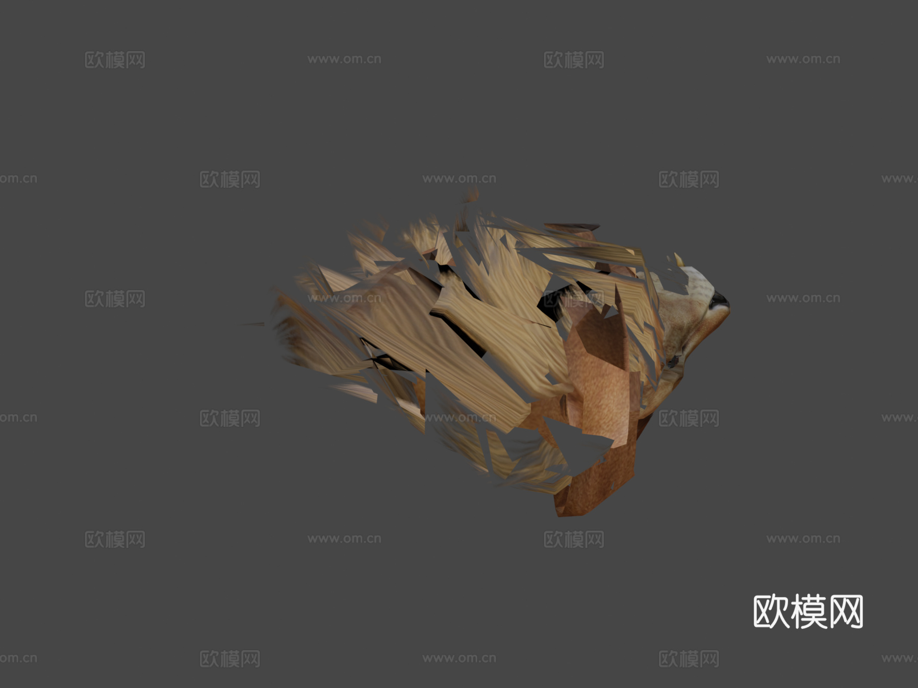 带动画狮子3d模型