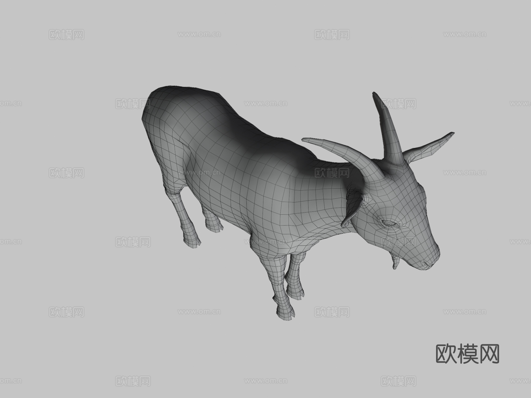 公山羊3d模型