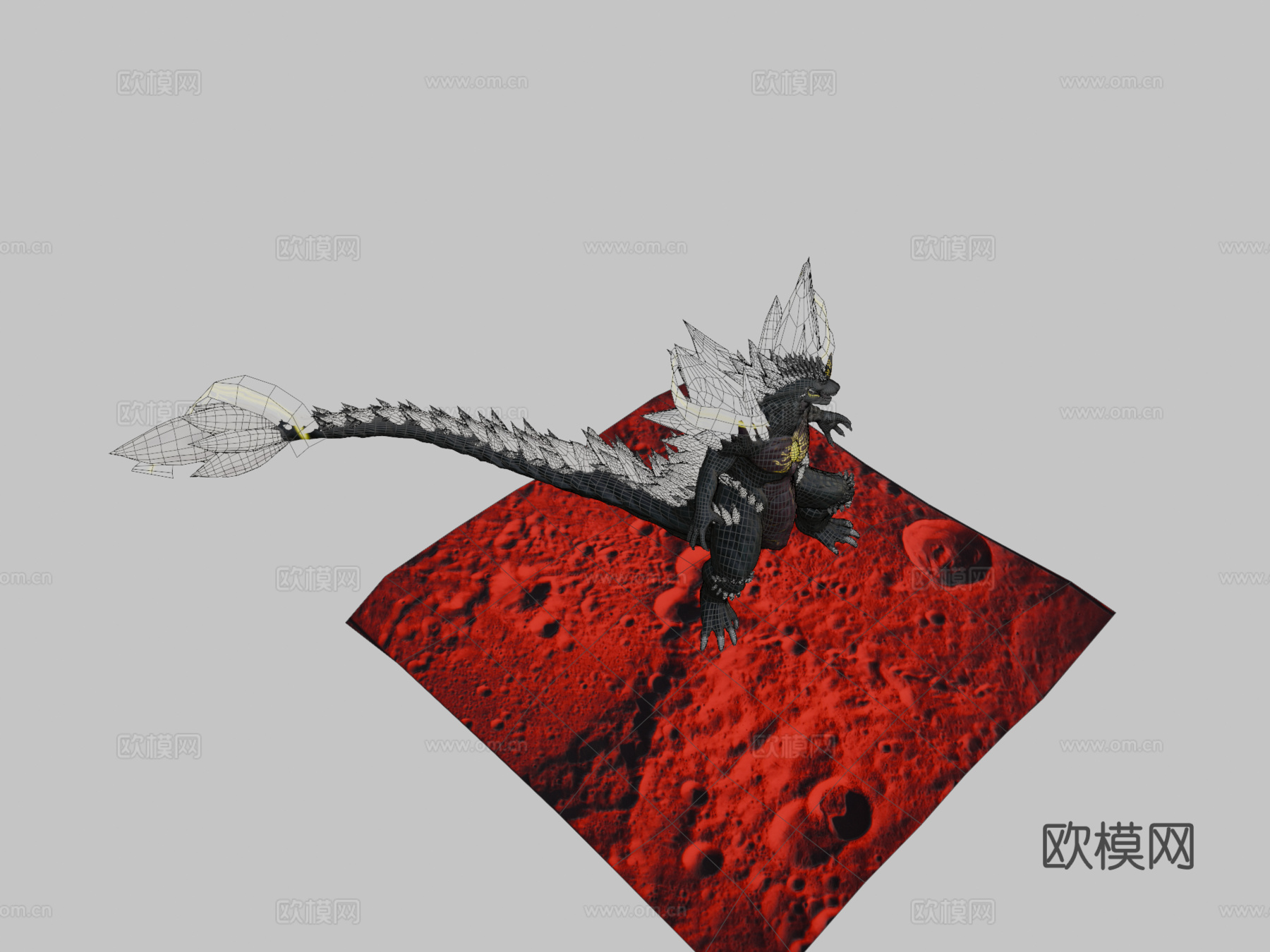 太空哥斯拉3d模型