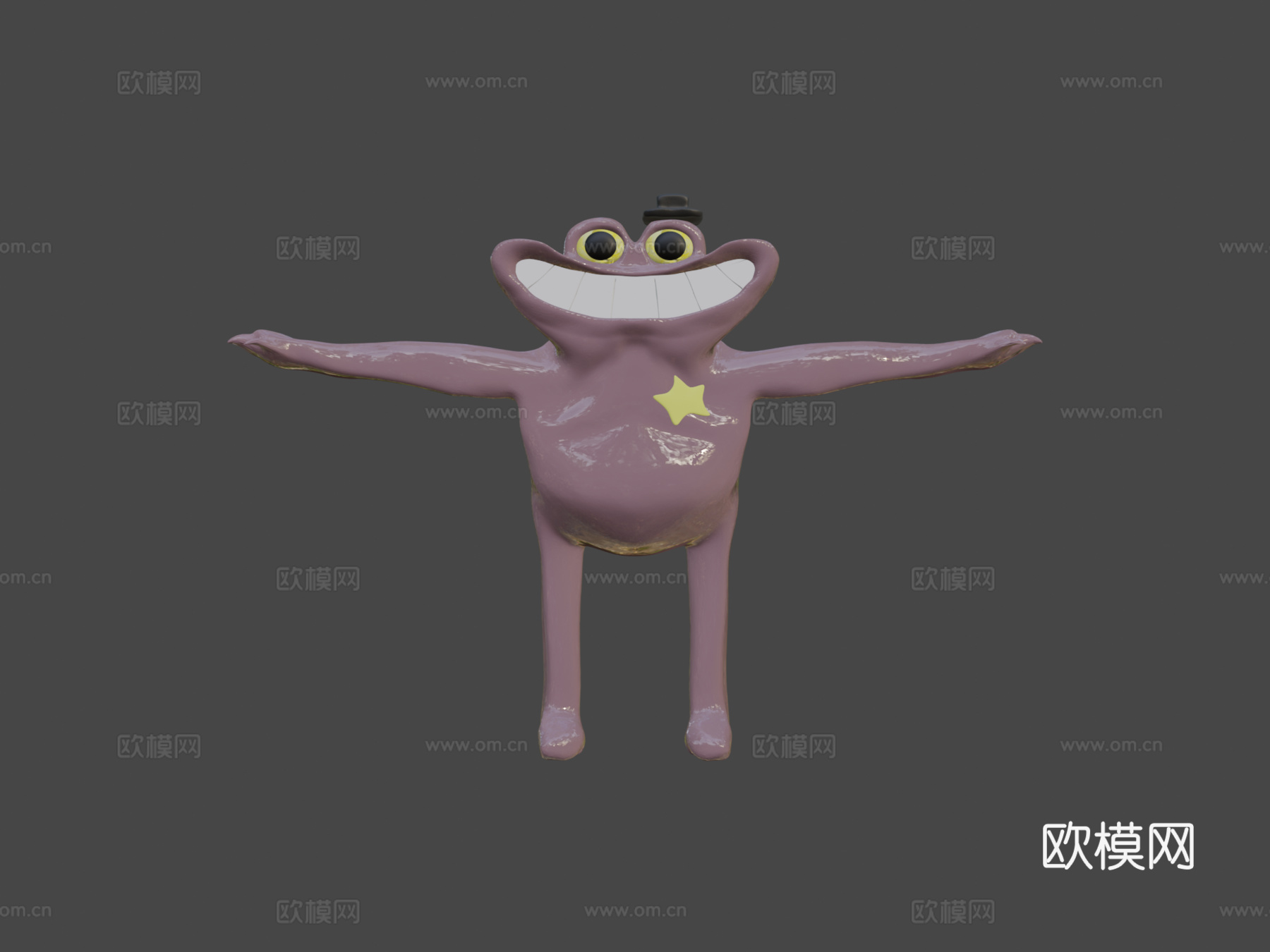 警长蟾蜍官方绑定版3d模型