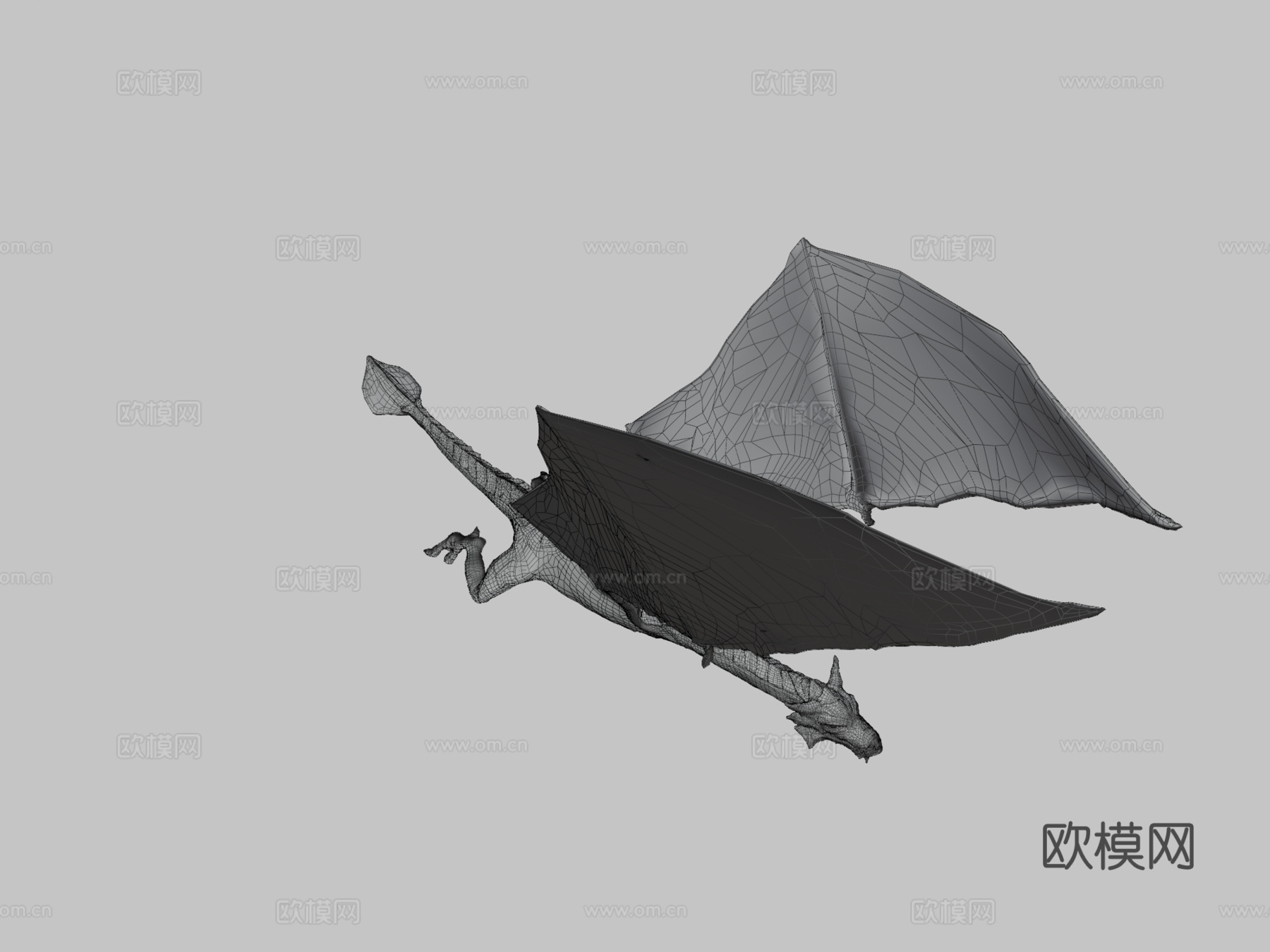 火龙3d模型