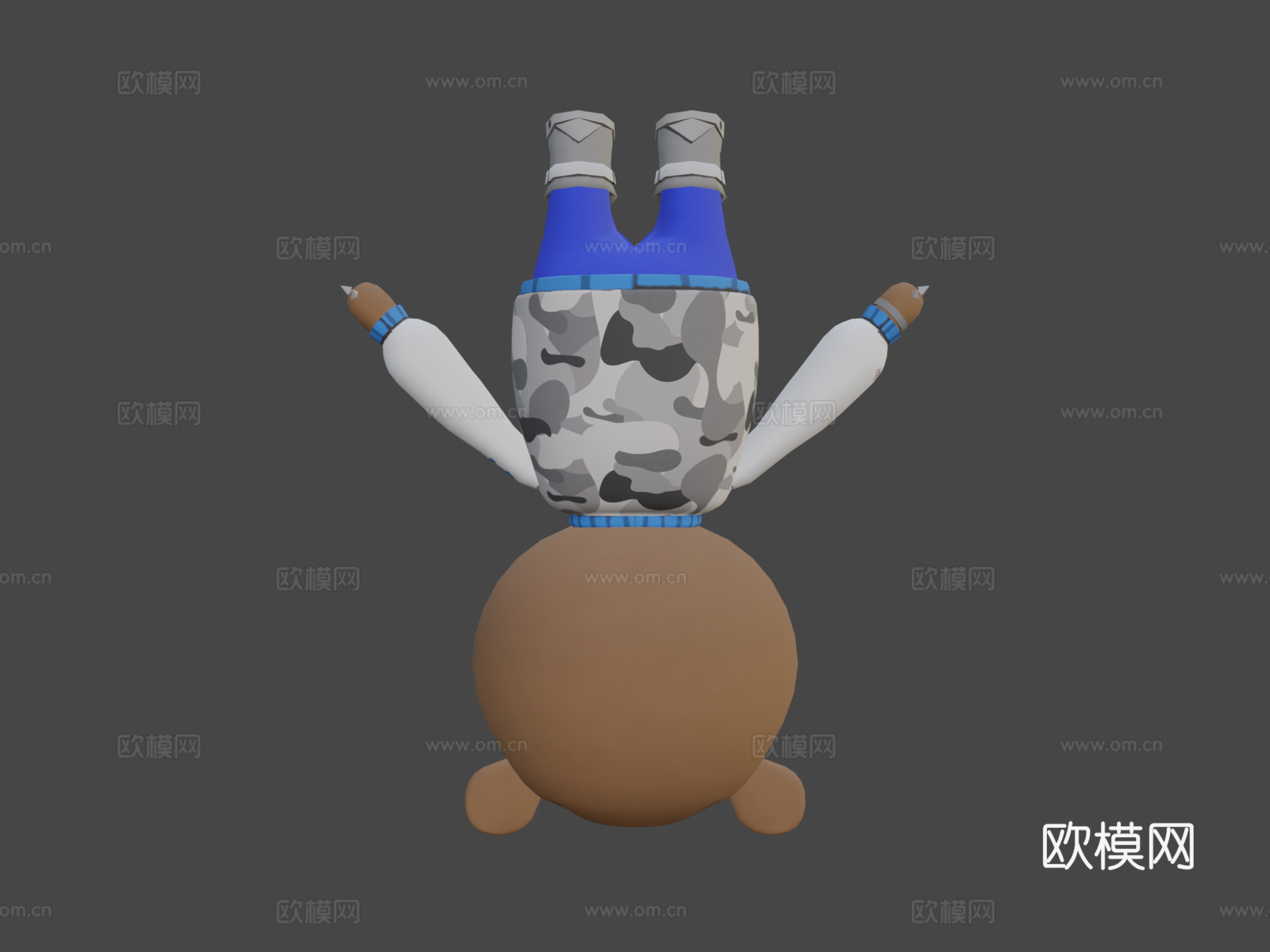 辍学熊3d模型