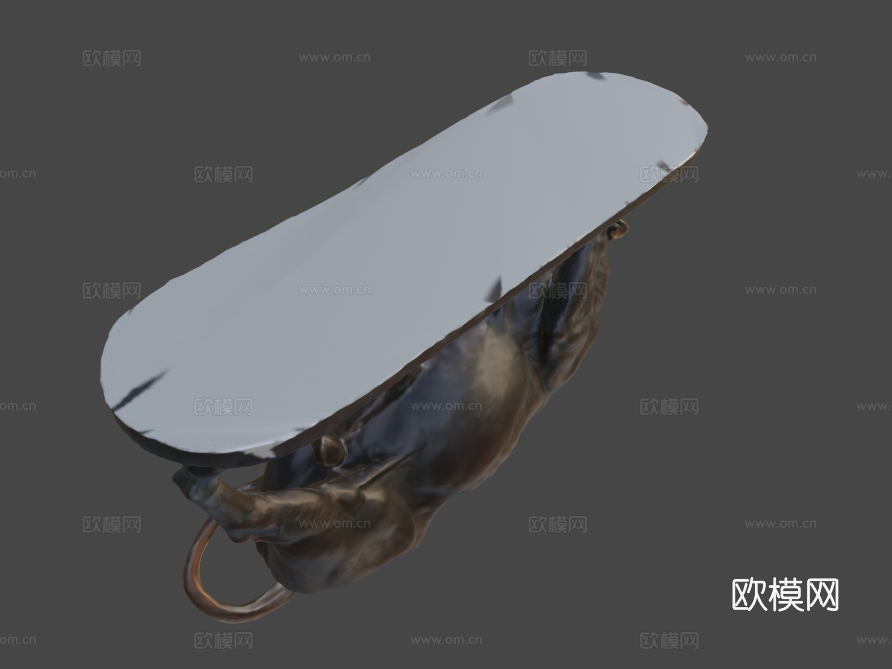 波加与公牛3d模型
