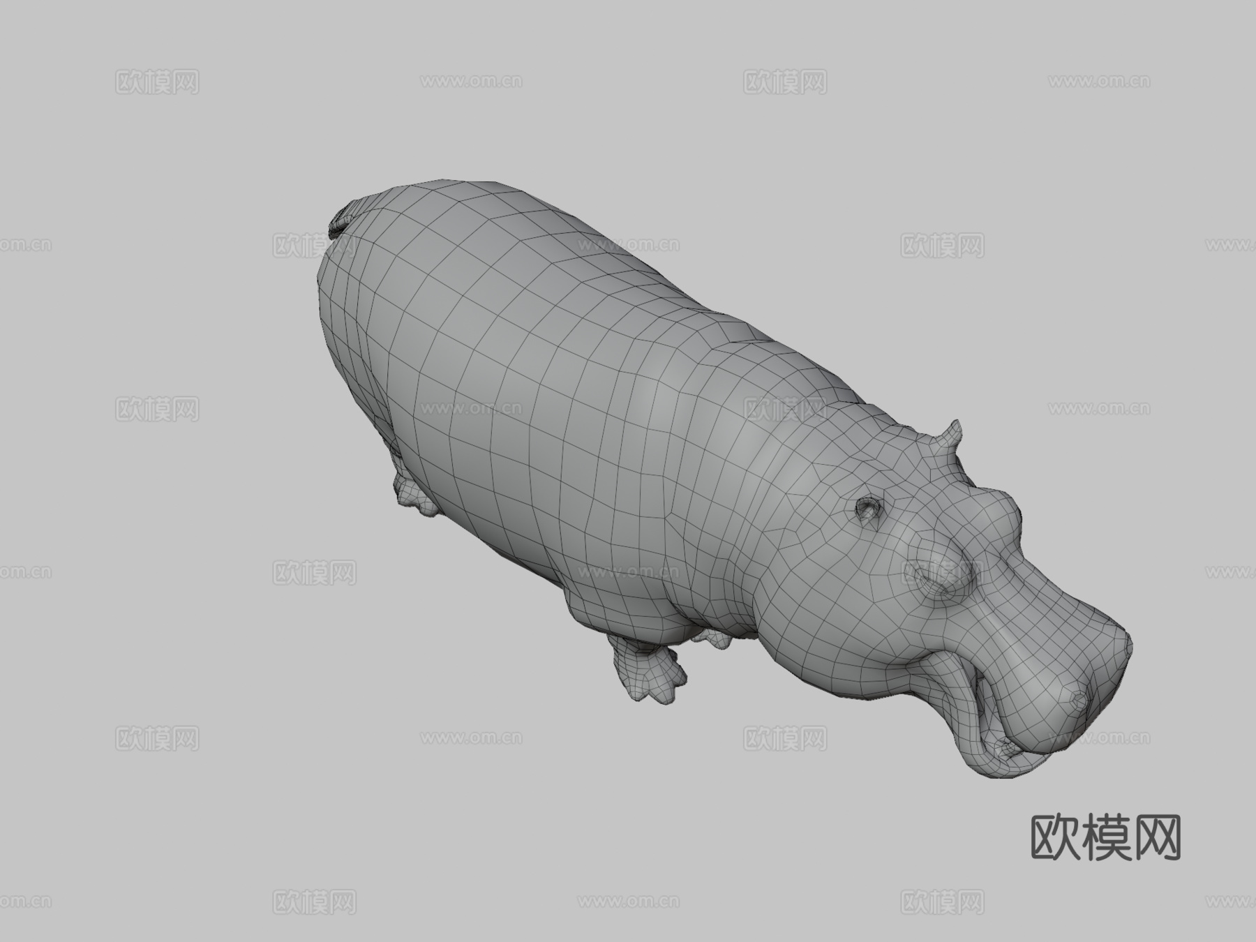 河马动画集3d模型