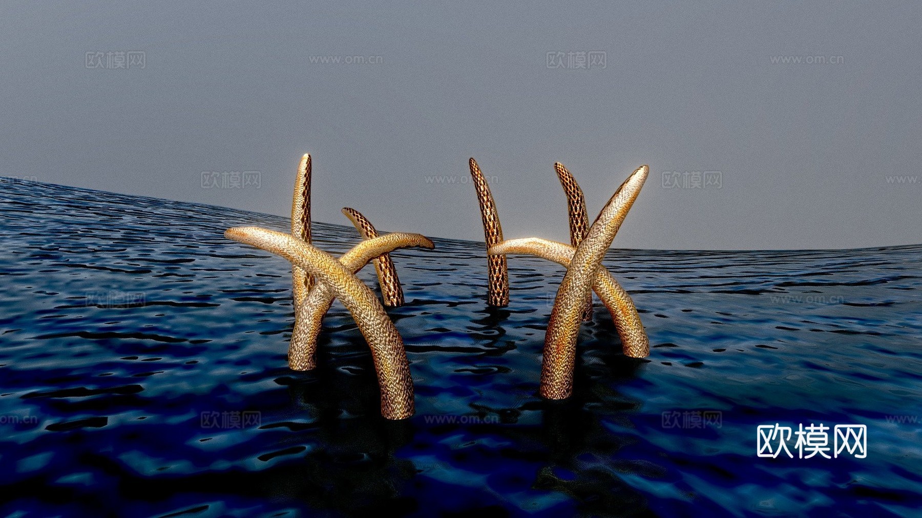 海怪3d模型