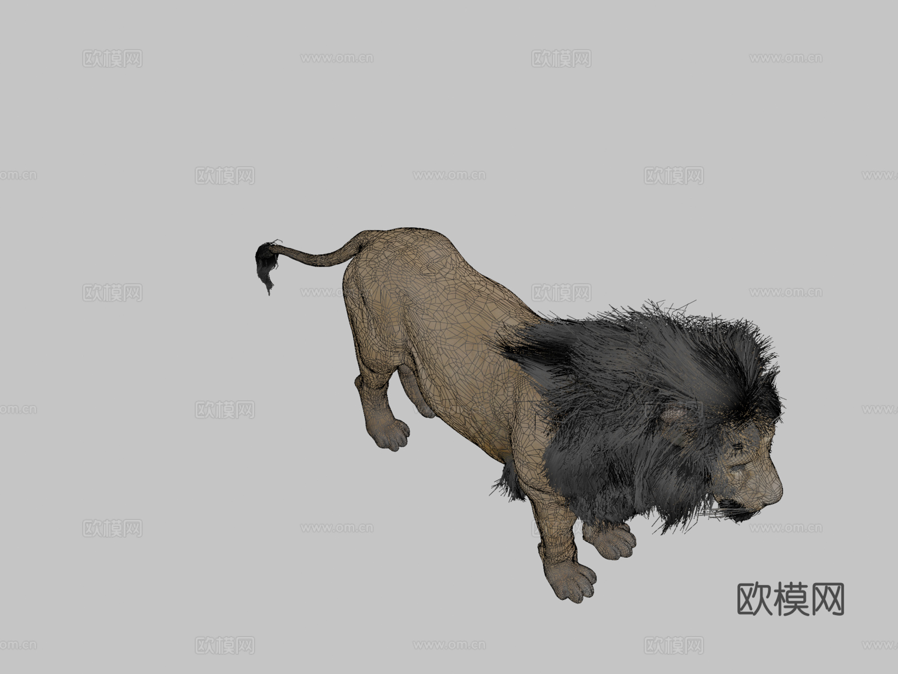 雄狮3d模型