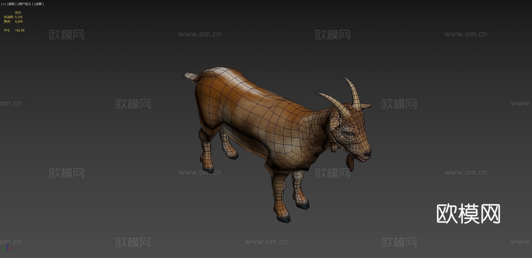 山羊动画3d模型