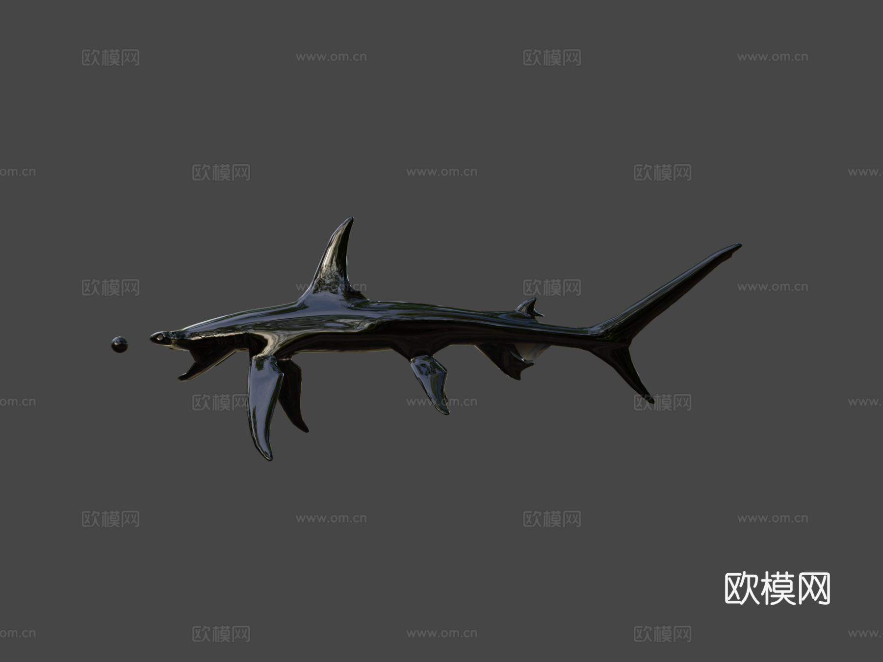 锤头鲨3d模型