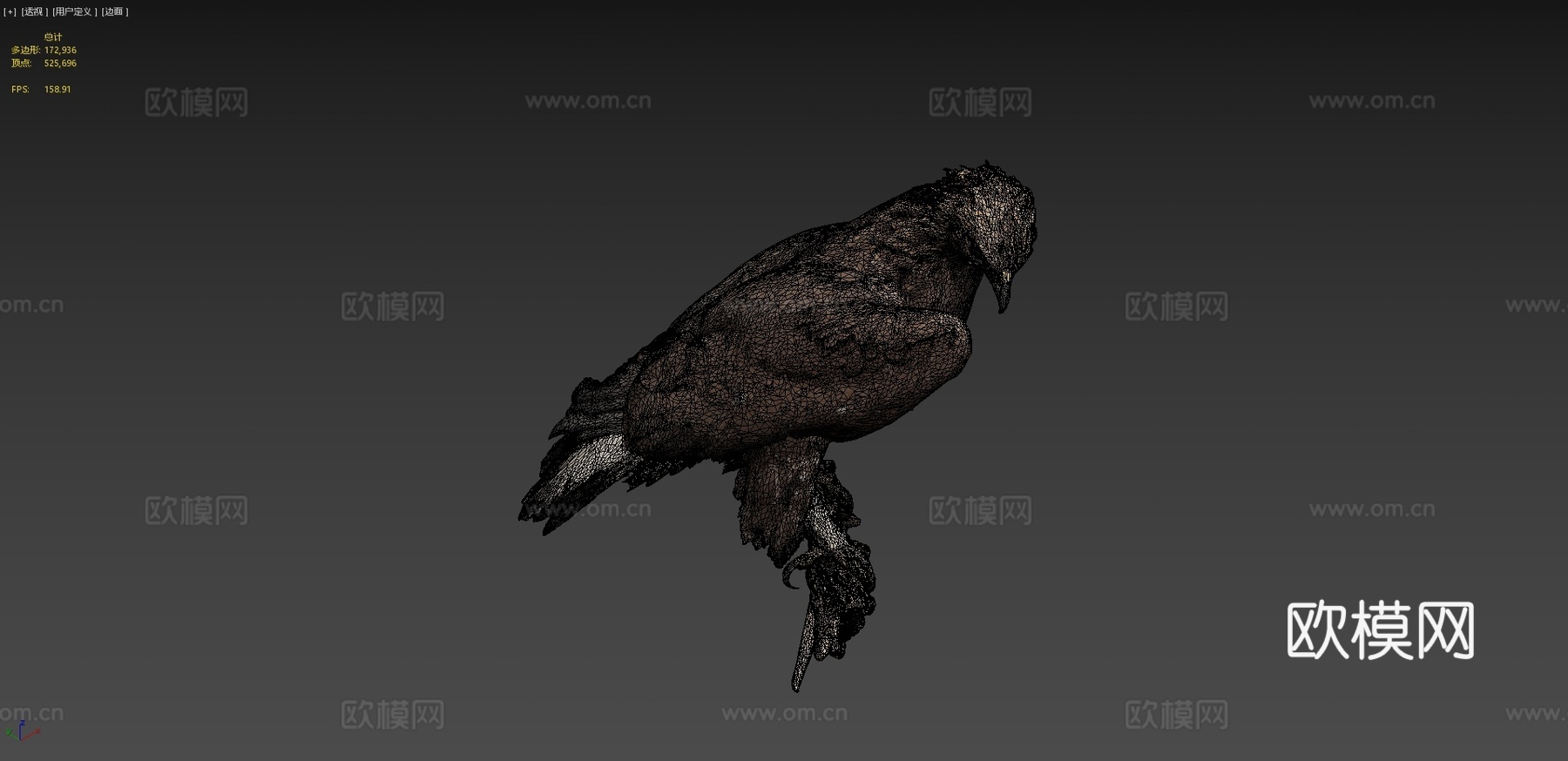 金雕3d模型