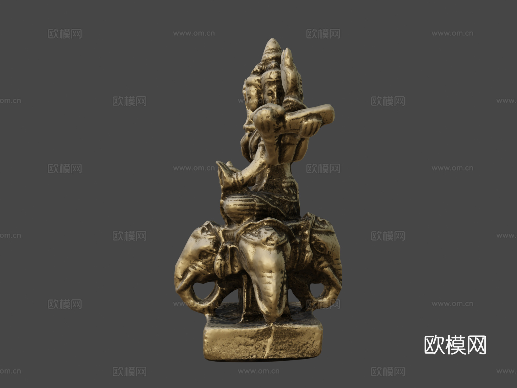 婆罗门摄影测量-材质重制3d模型