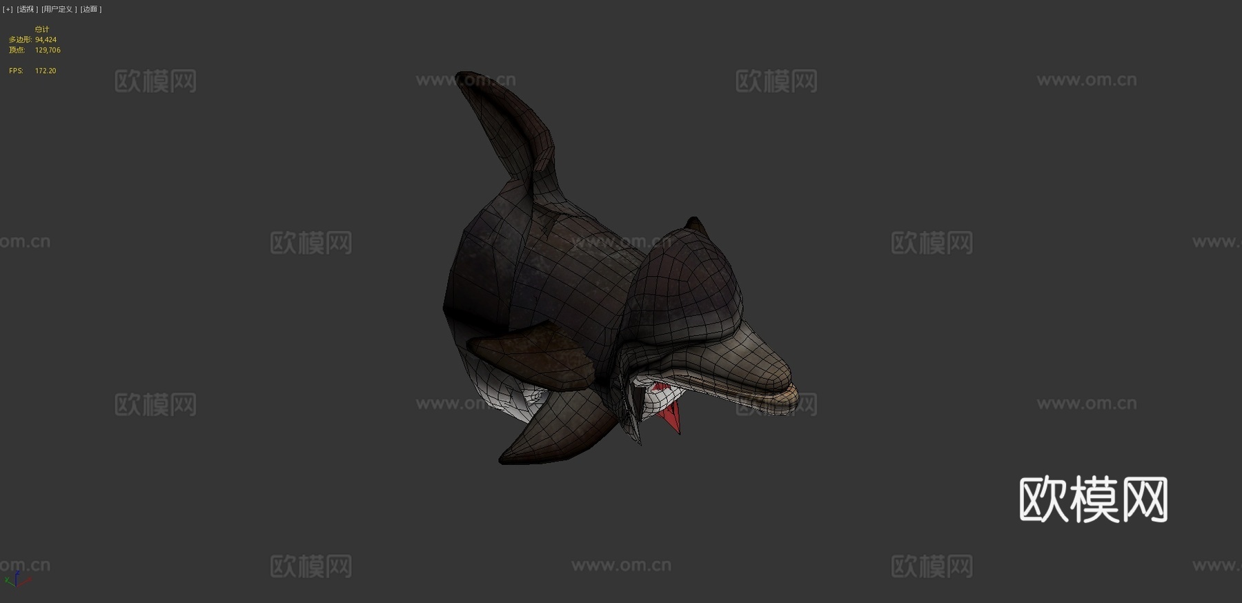 海豚3d模型