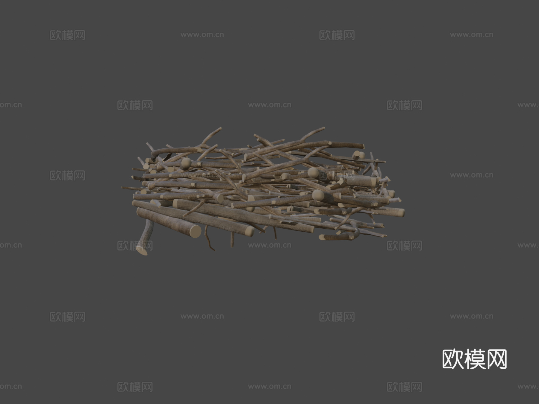 鱼鹰巢概念3d模型