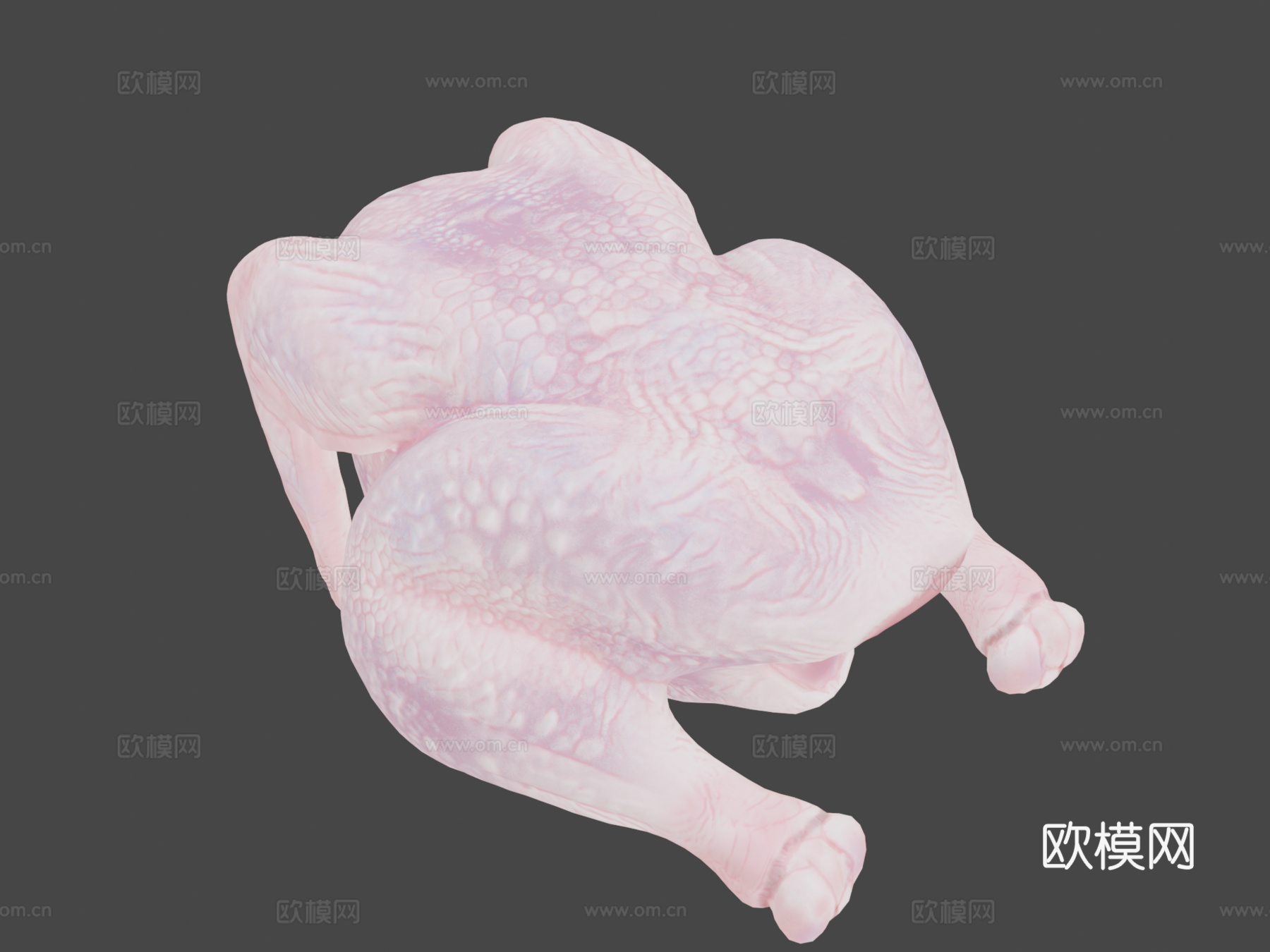 生鸡肉3d模型