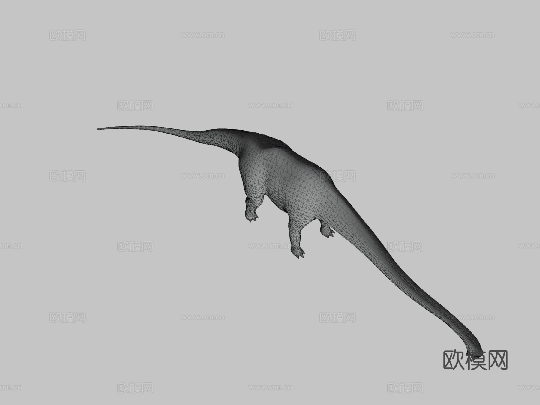 马门溪龙3d模型