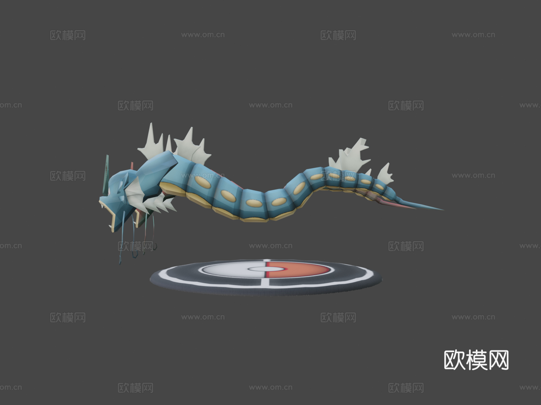 口袋妖怪同人-暴鲤龙3d模型