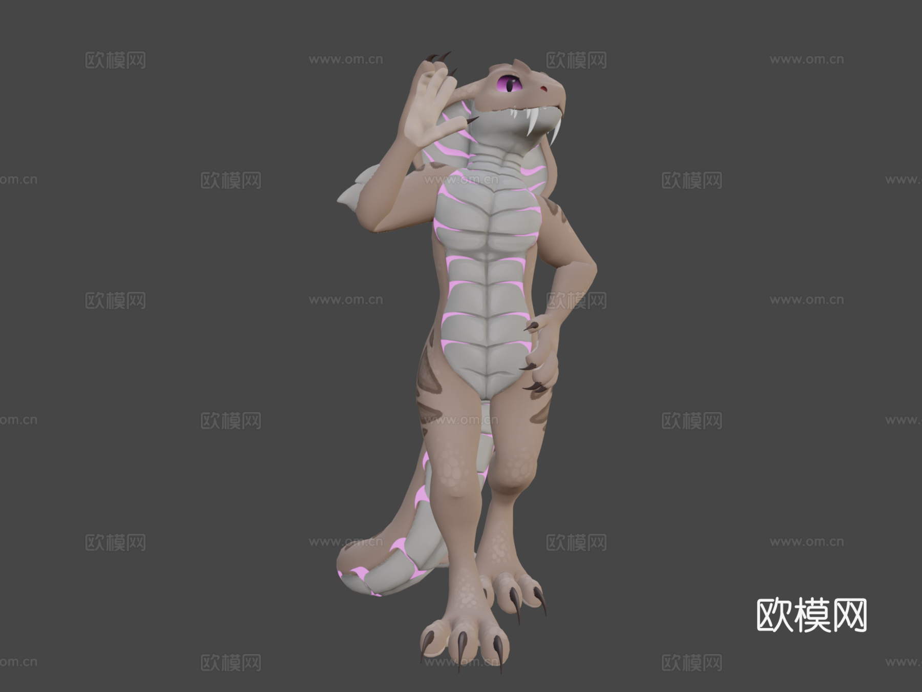 信用蛇VR聊天头像3d模型
