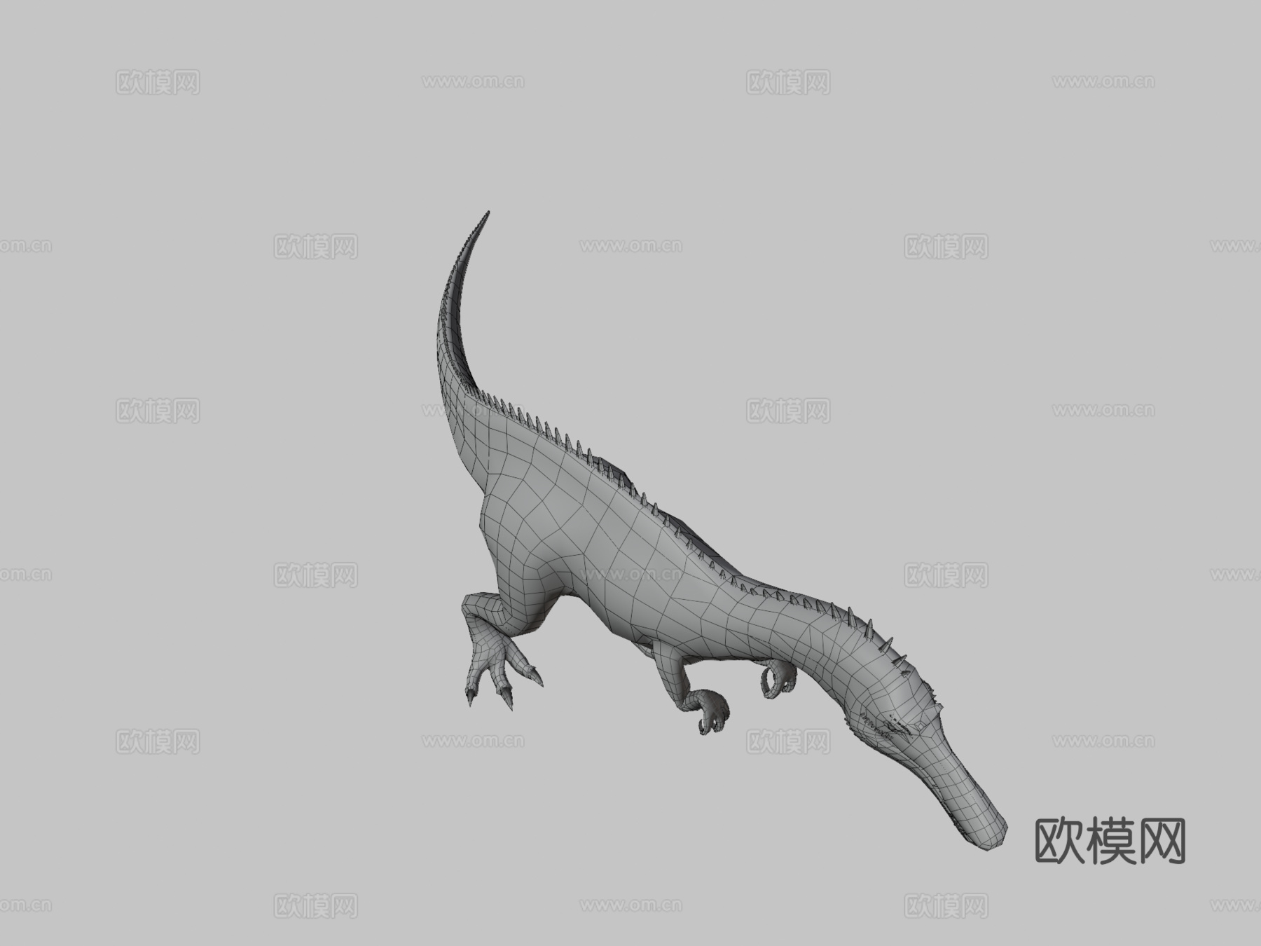似鳄龙-低多边形3d模型