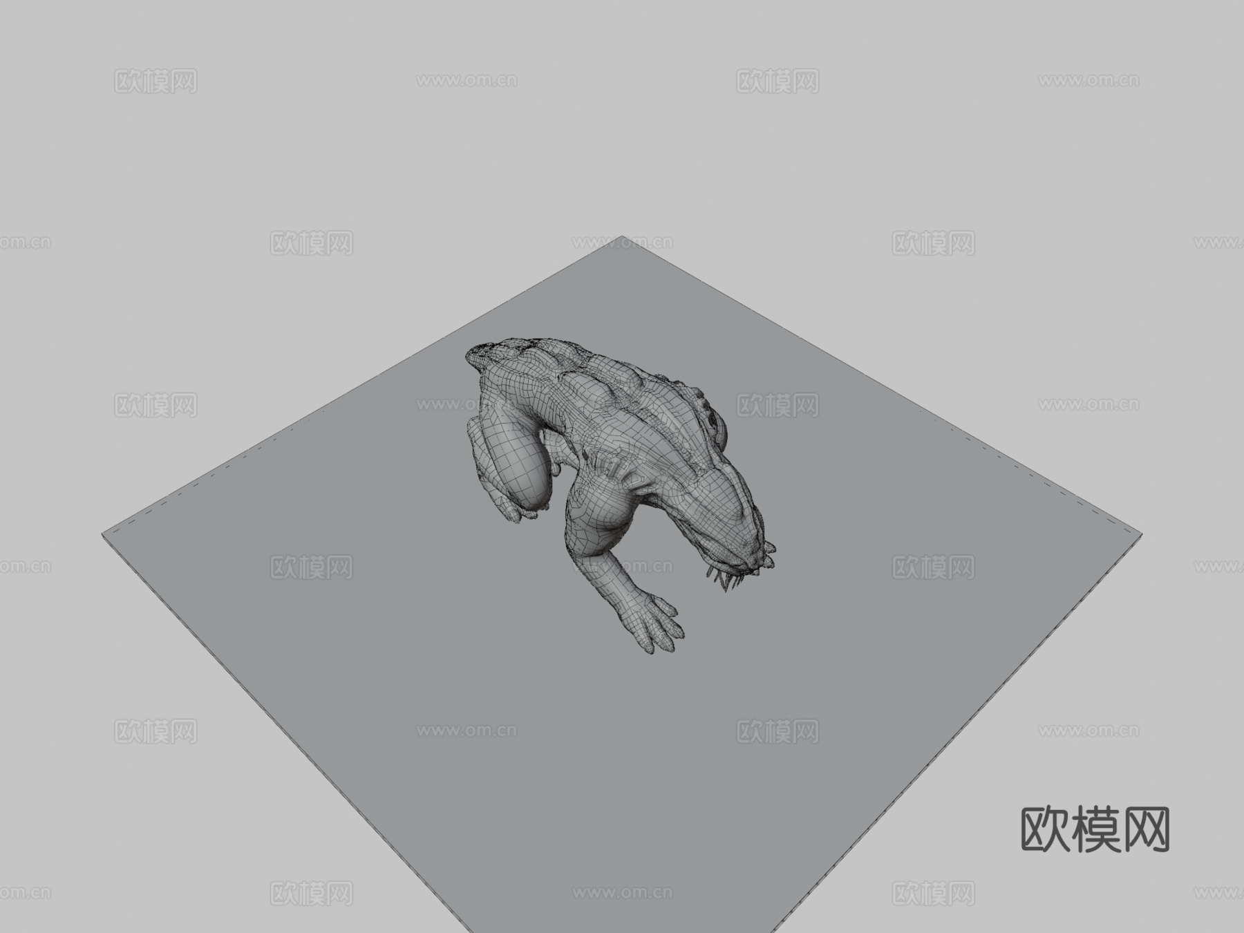 外星动物重贴图烘焙版3d模型