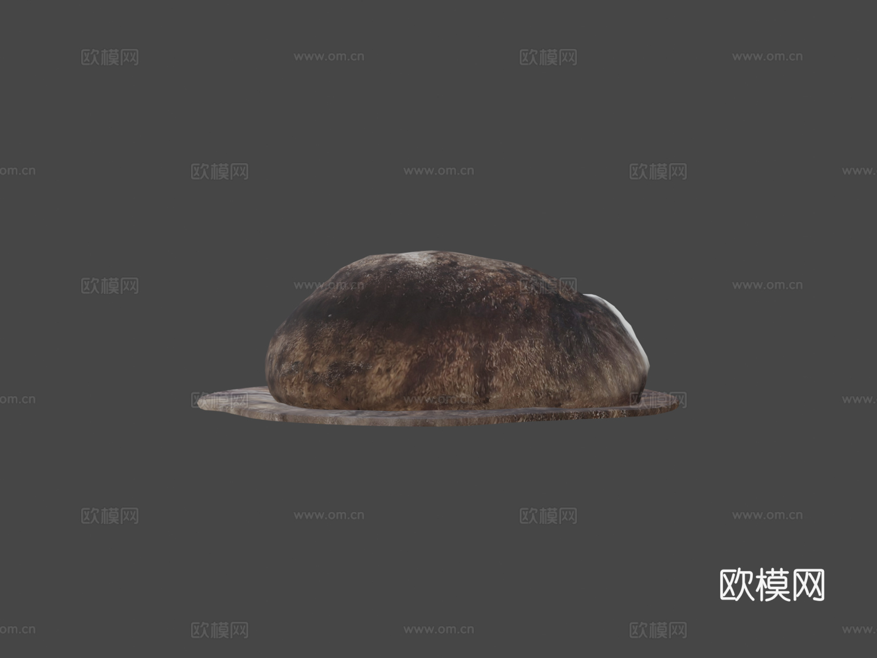 垫子上睡觉的猫3d模型