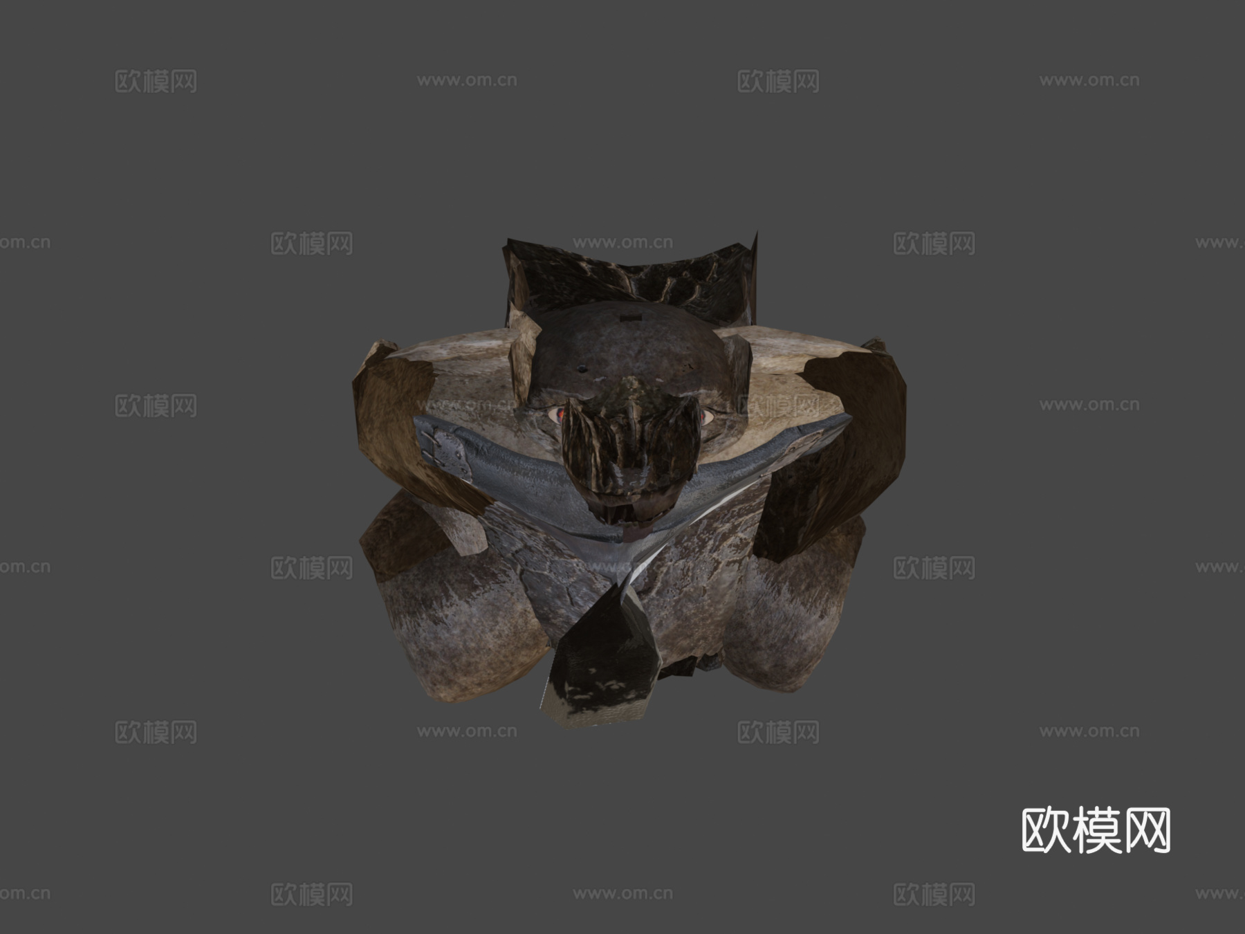 指环王巨魔行走3d模型