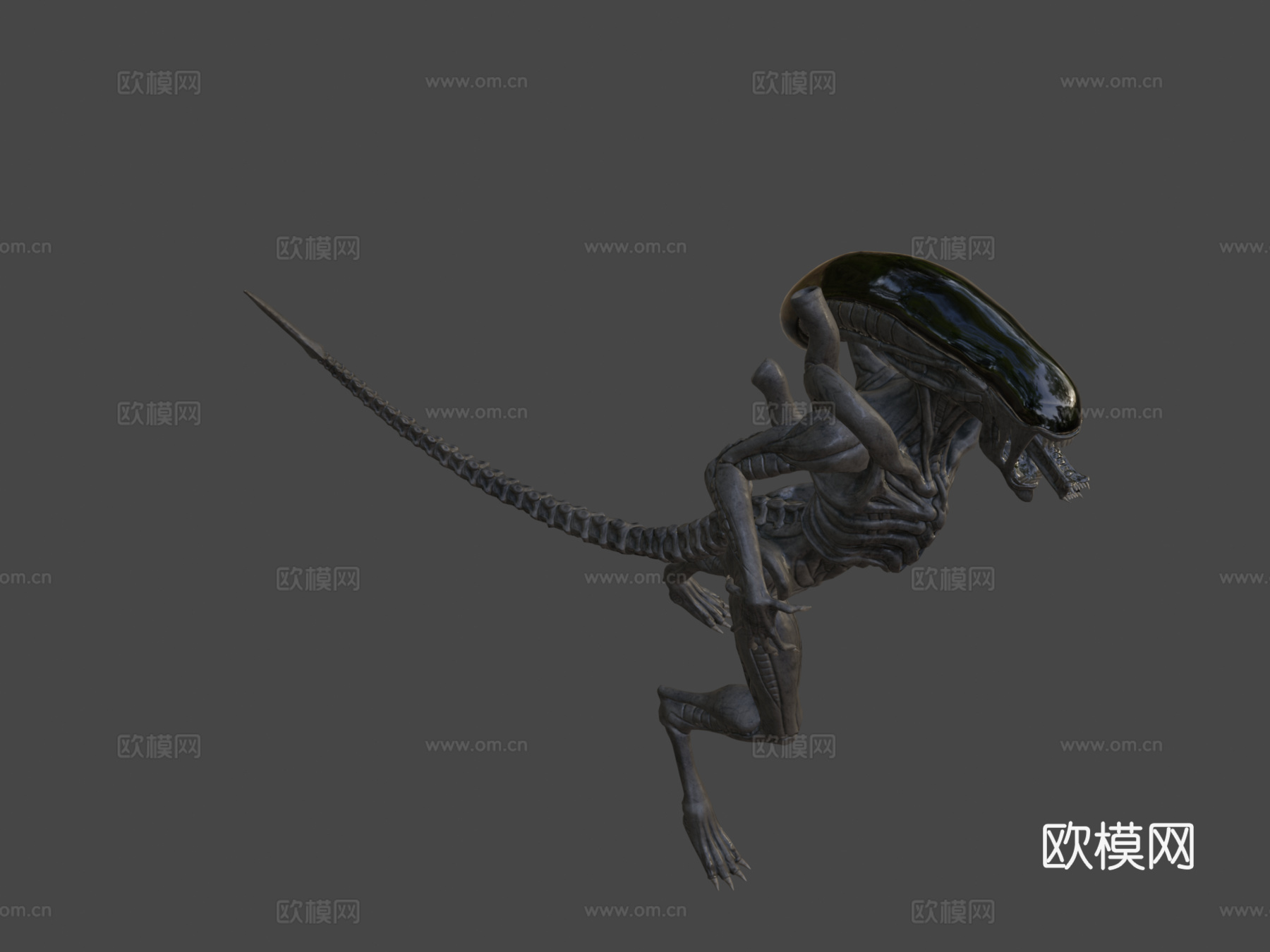 外星人模型3d模型