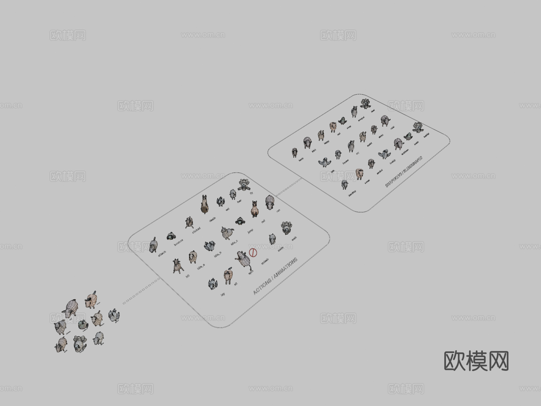 古怪系列-农场动物第二卷3d模型